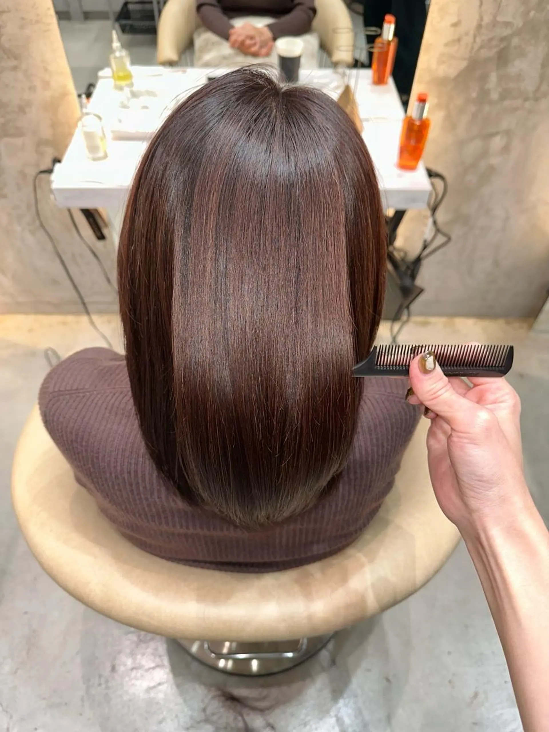 セミロング 髪質改善 縮毛矯正 カット 縮毛矯正 トリートメント Londideal 高橋ヒロシのヘアスタイル