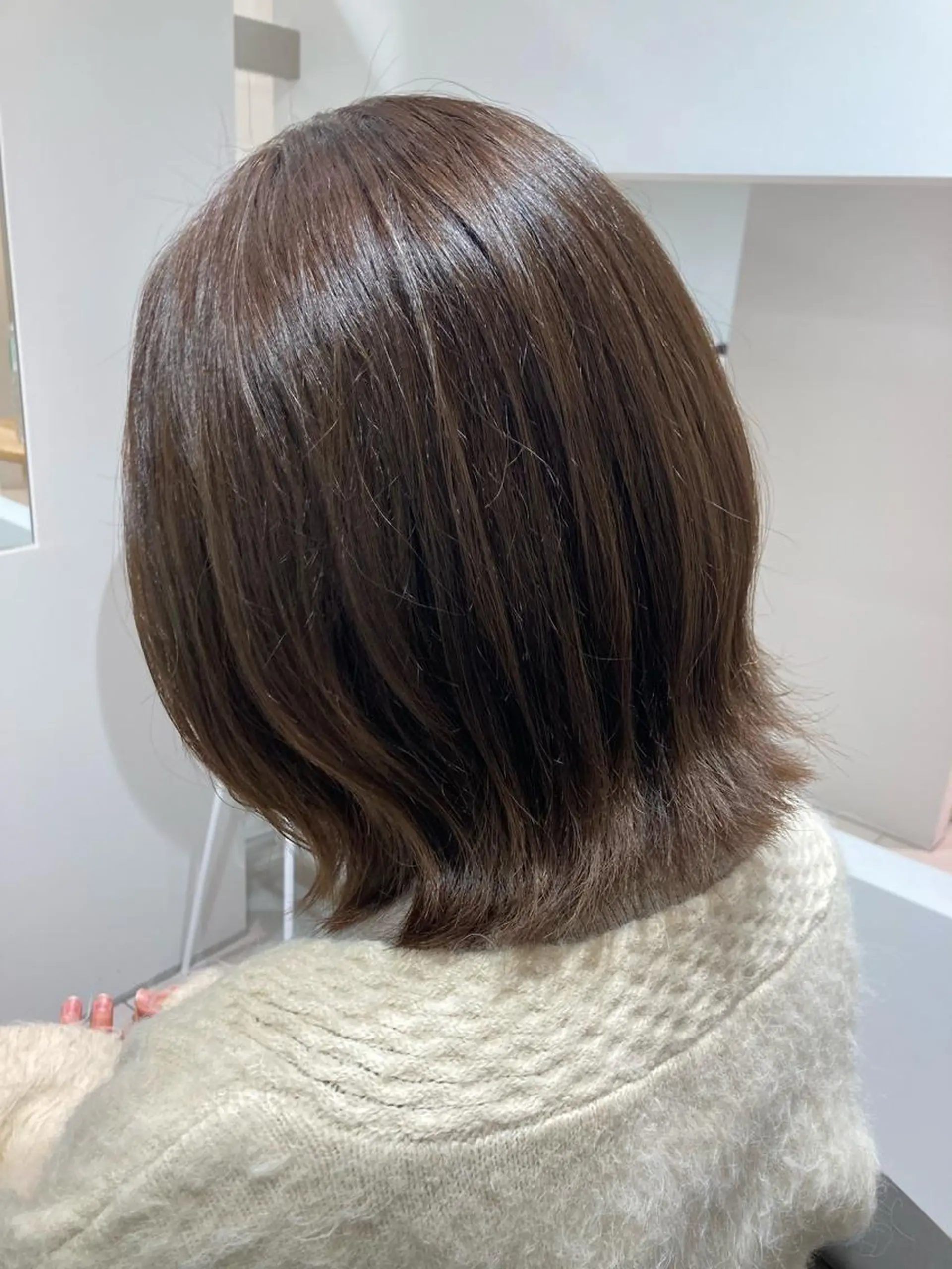 ミディアム カラー 白土 さくらのヘアスタイル