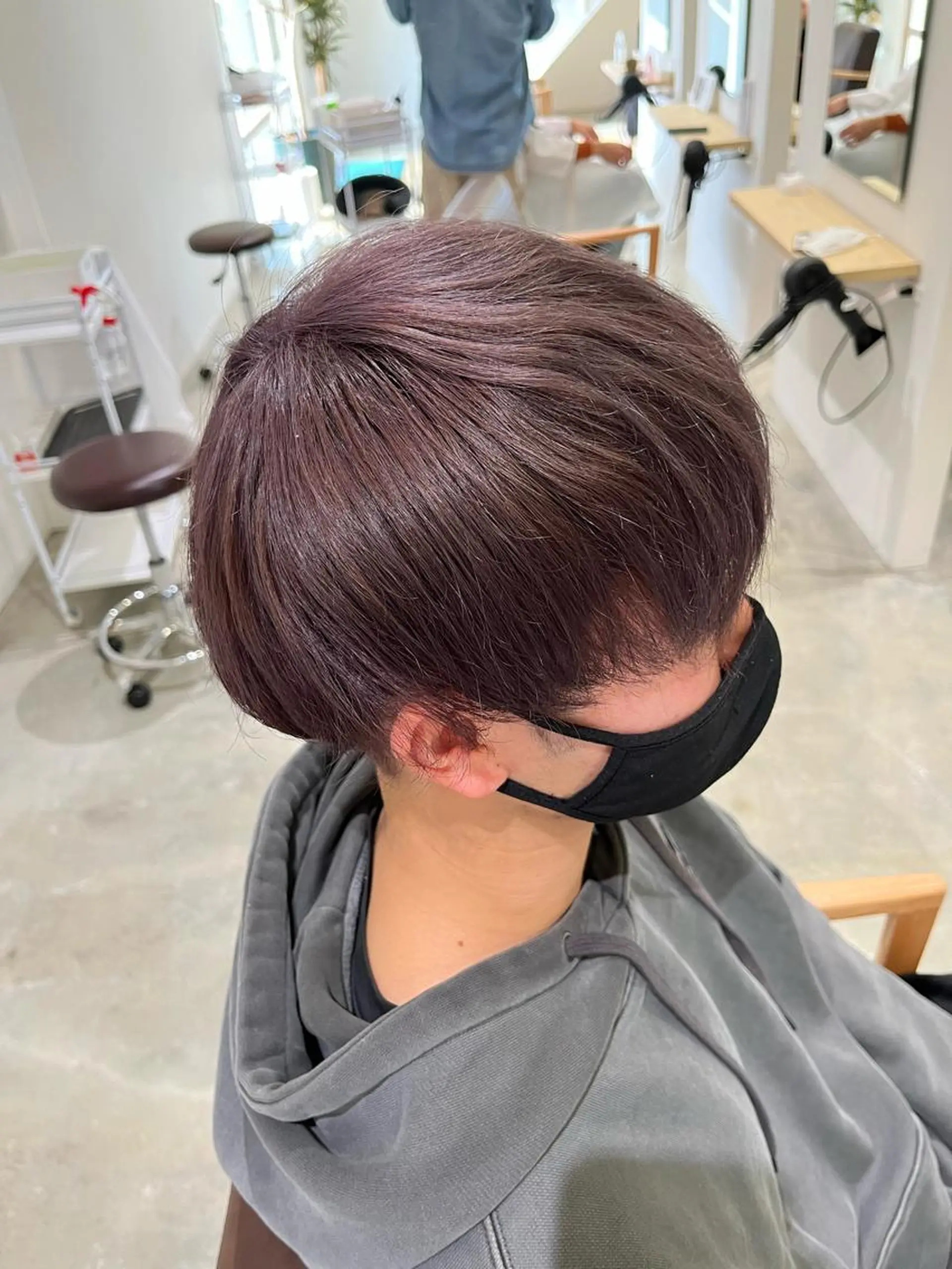 ショート カラー アッシュ ベージュカラー ブリーチ ケアブリーチ ダブルカラー ヘアカラー 🌼あんなtrend color🌼のヘアスタイル