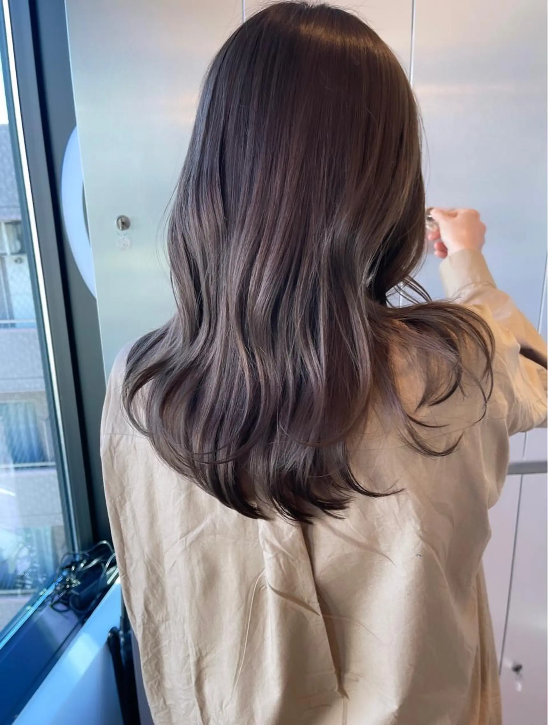 セミロング カラー ヘアアレンジ カット ヘアカラー トリートメント Aloa透明感ヘア ♡kanami♡のヘアスタイル