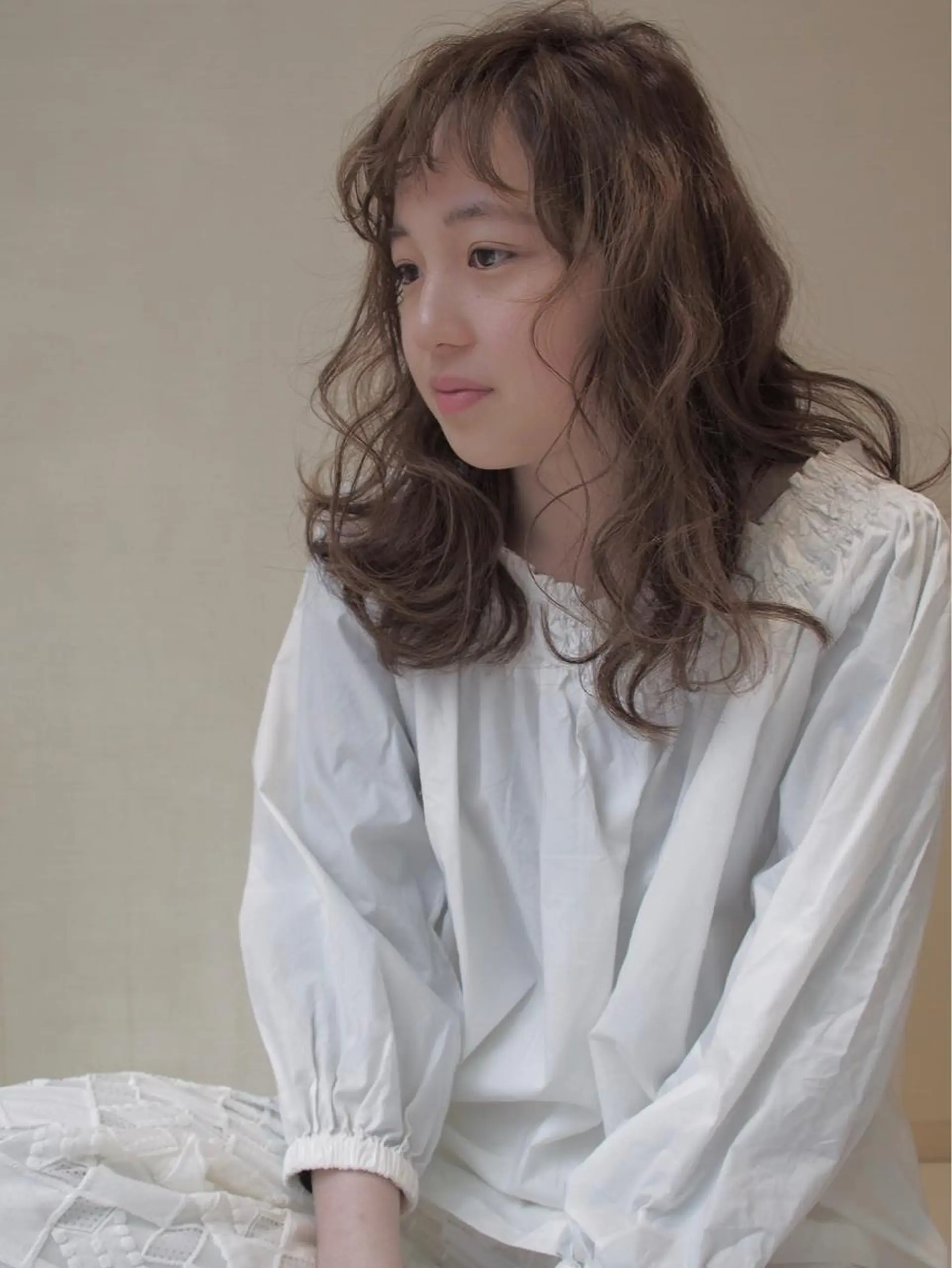 セミロング カラー 似合わせカット🌿 前川のヘアスタイル