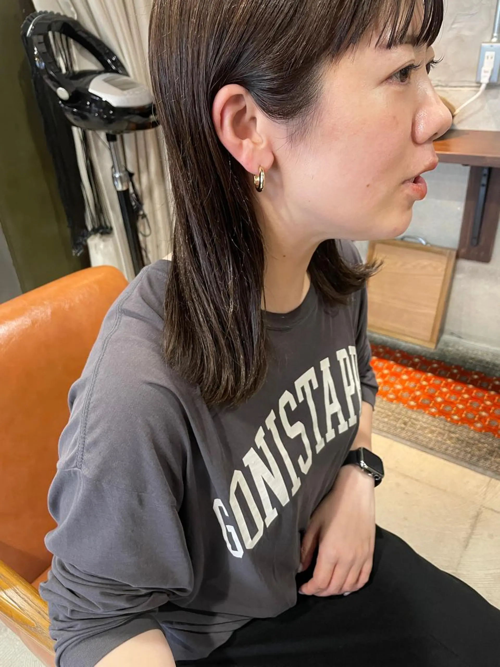 セミロング カット ヘアカラー トリートメント さの あやねのヘアスタイル