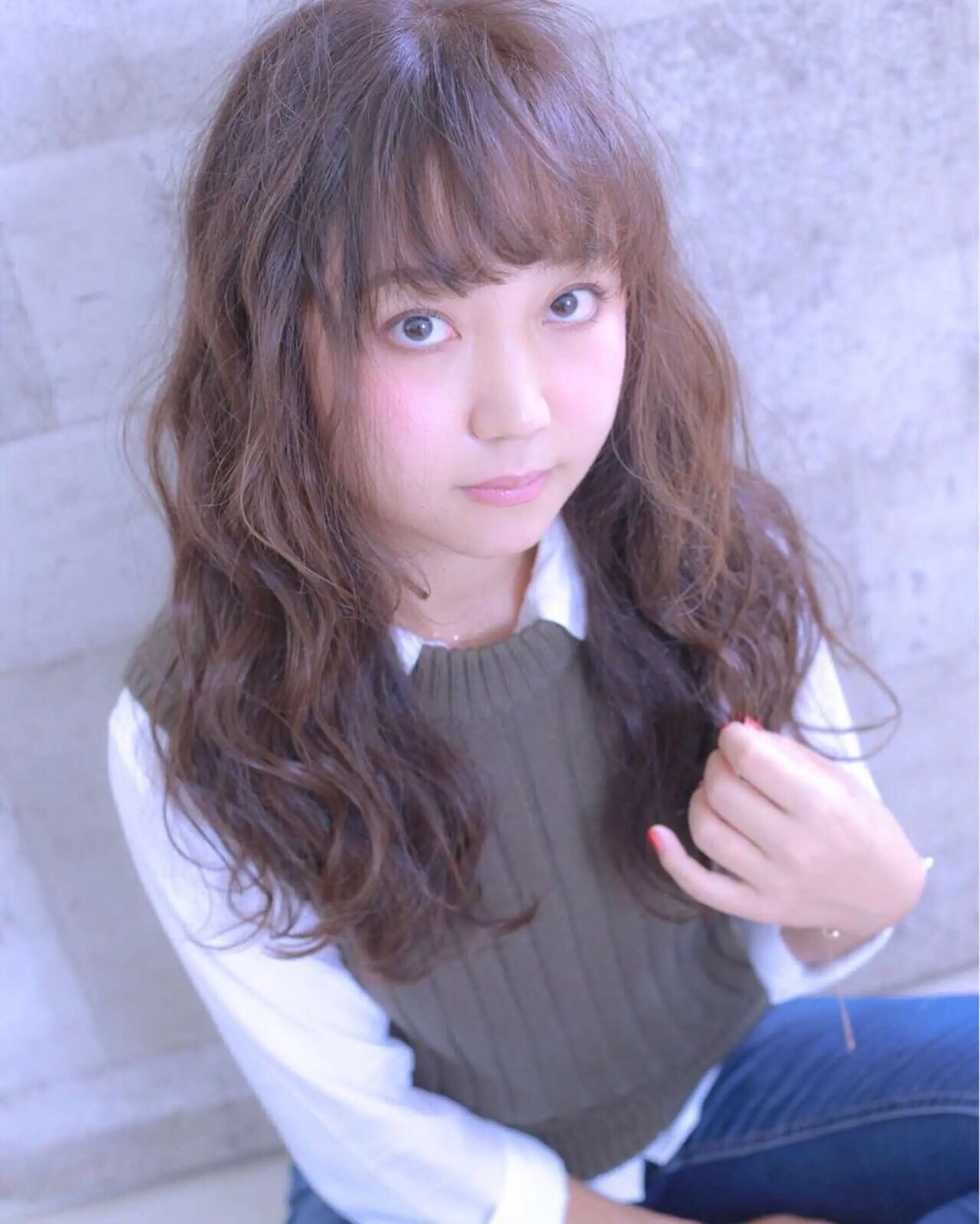 ロング 伊藤 裕貴のヘアスタイル