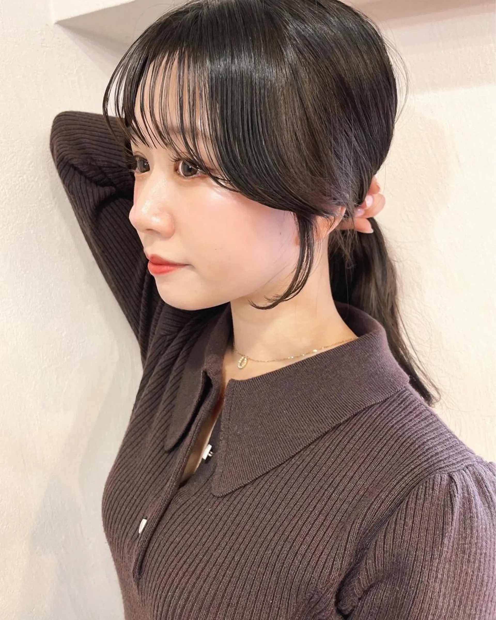 ロング カラー パーマ ヘアアレンジ レイヤーカット、 大人可愛い　中村美羅のヘアスタイル