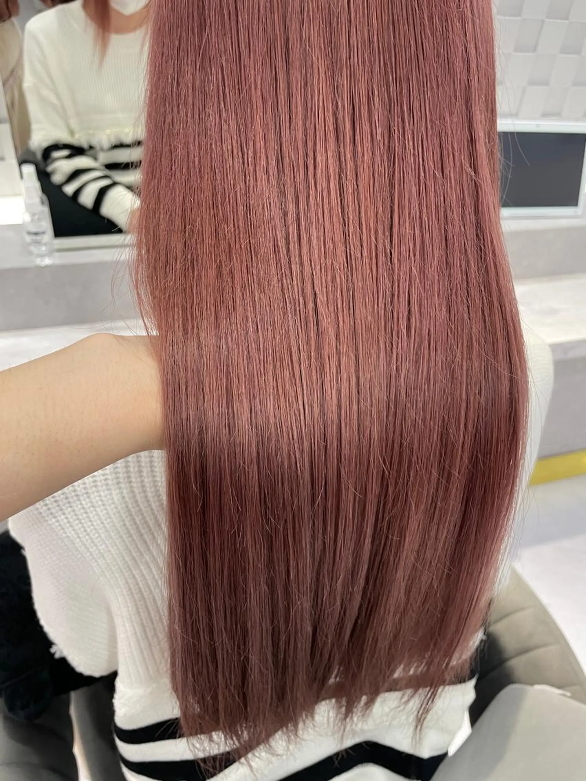 カラー ハイトーンカラー ピンクカラー kana/ ブリーチ/暖色のヘアスタイル