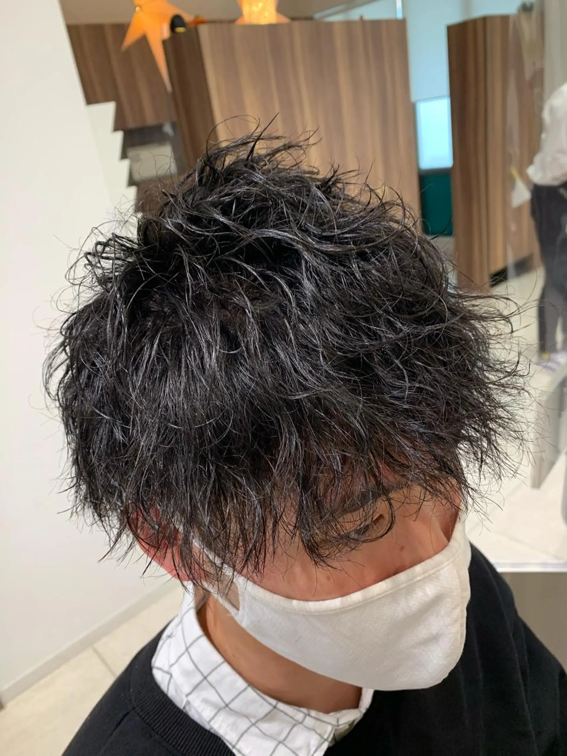 ショート パーマ メンズ カット パーマ 平本 雄馬のヘアスタイル