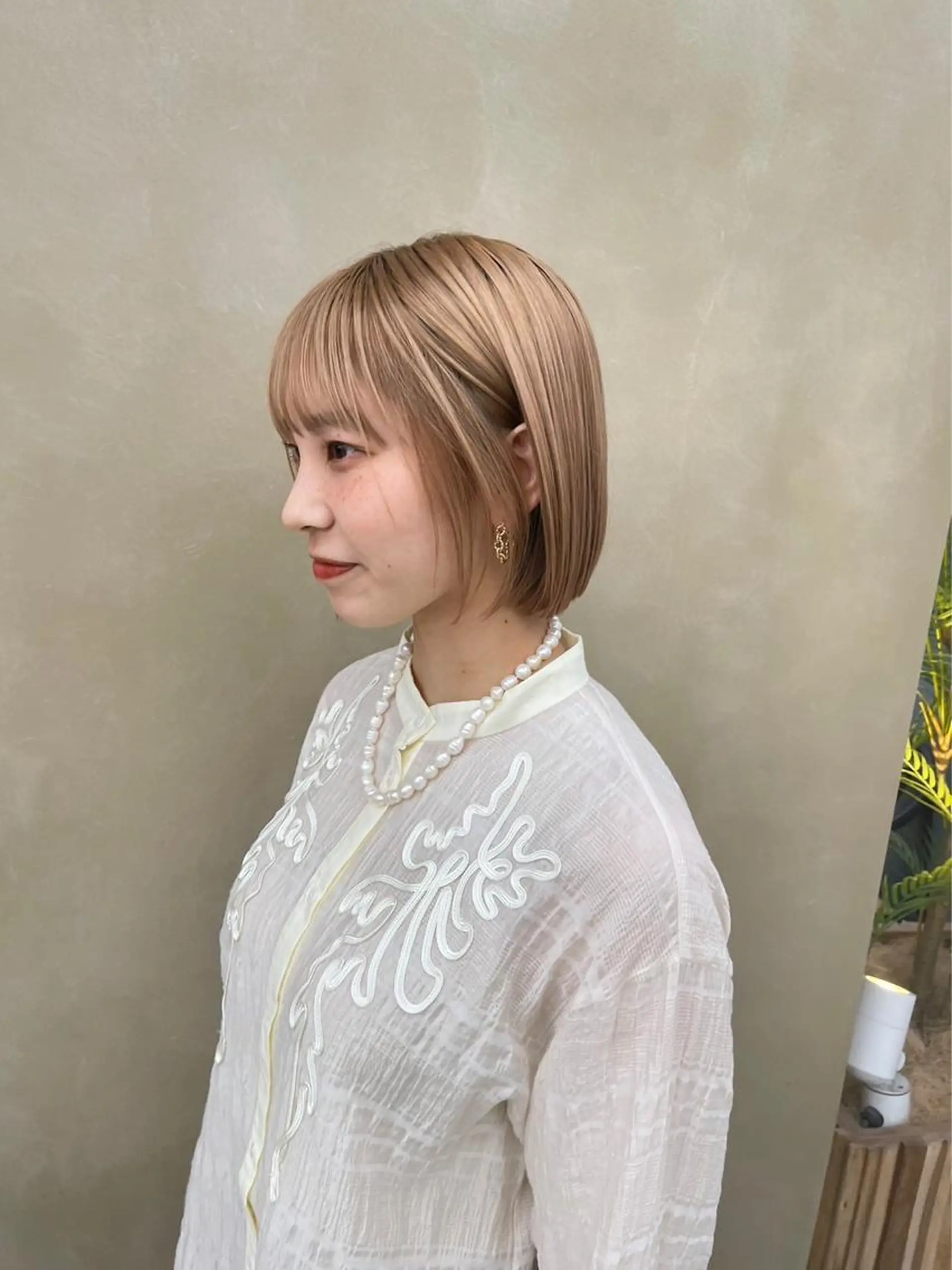 MAEUL NAGOYA所属・レイヤーボブ/名駅/ くびれボブ/縮毛矯正のヘアスタイル