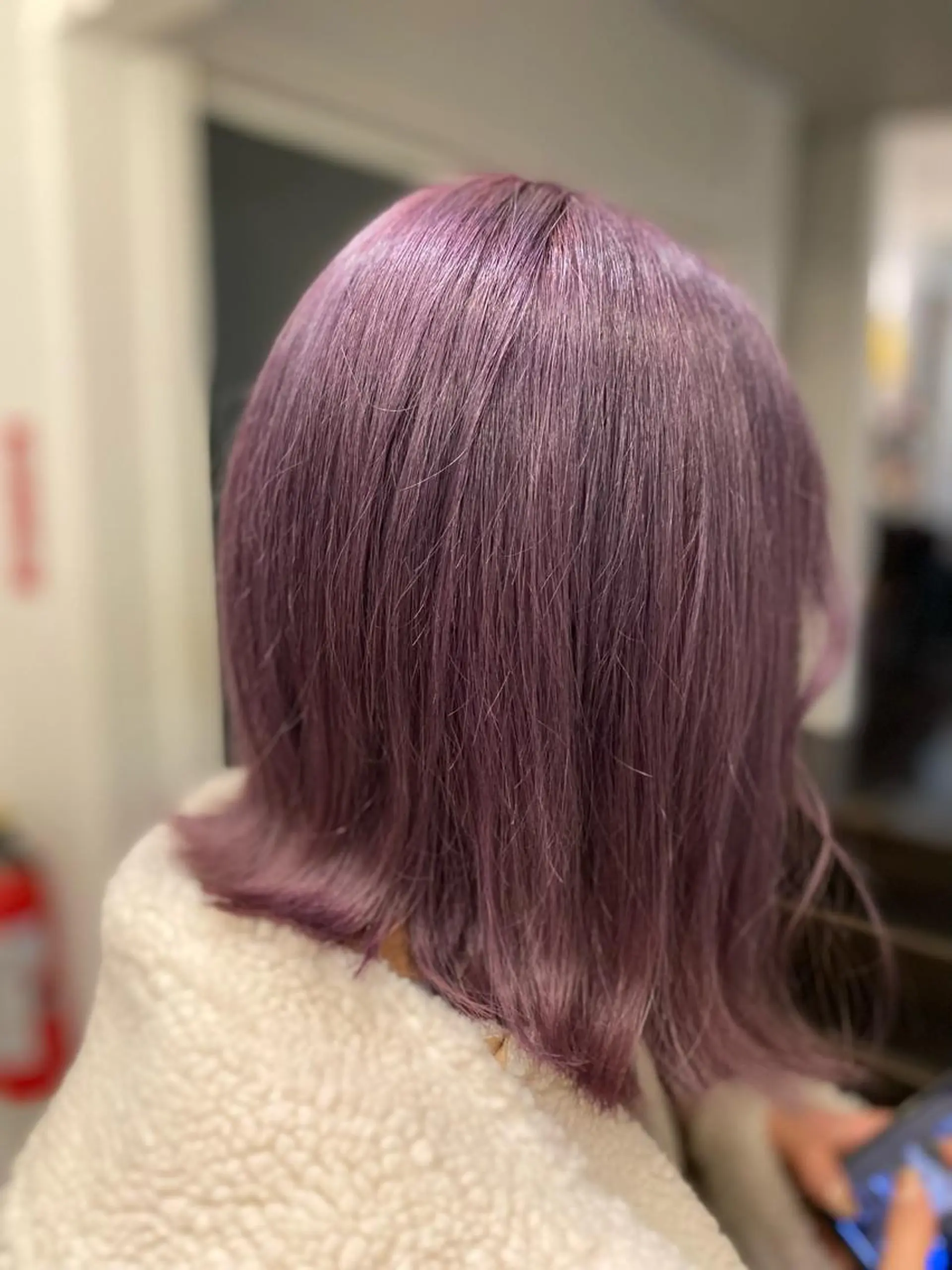 ミディアム パープルカラー 透明感カラー名駅 名駅みゆのヘアスタイル