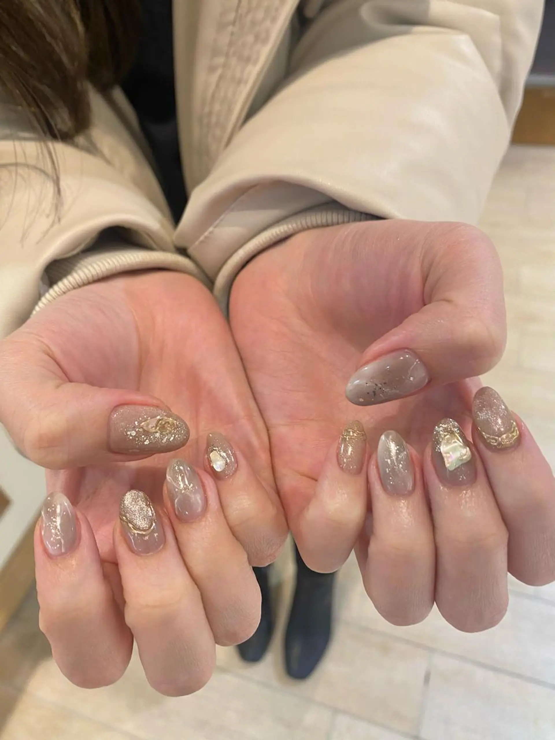 ネイル ニュアンスネイル JurerEye☆ Marikoのネイルデザイン