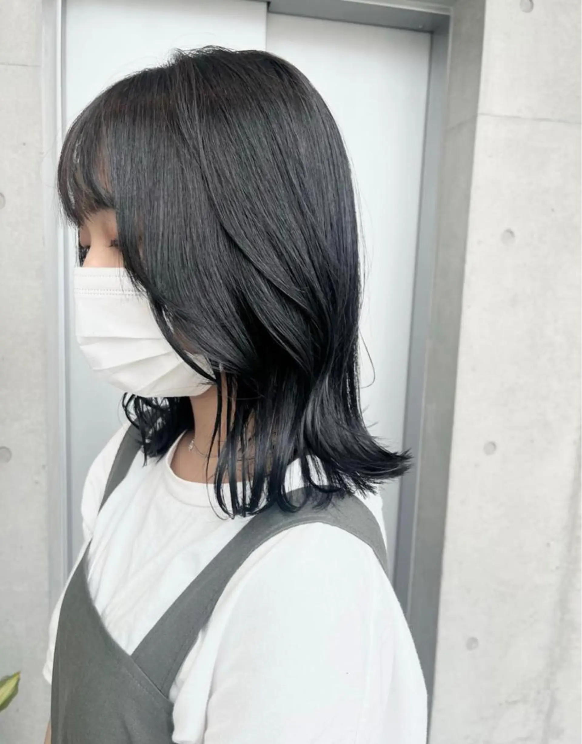 セミロング カラー パーマ ヘアアレンジ カット ヘアカラー トリートメント ヘッドスパ ヘアセット 透明感/オリーブ/ グレージュ/YUKAのヘアスタイル
