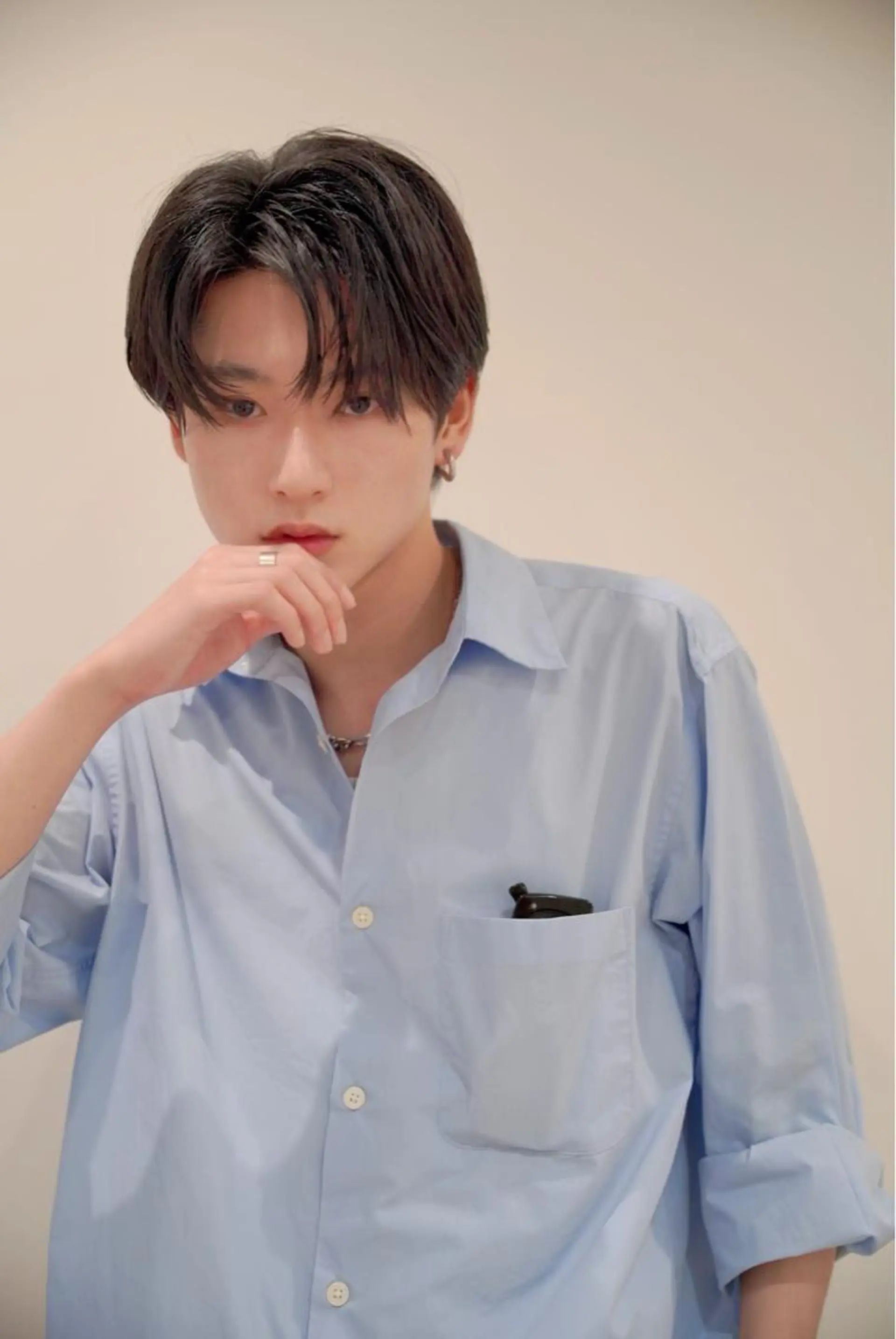 メンズ Ruriブリーチ 酸性ストレートのヘアスタイル