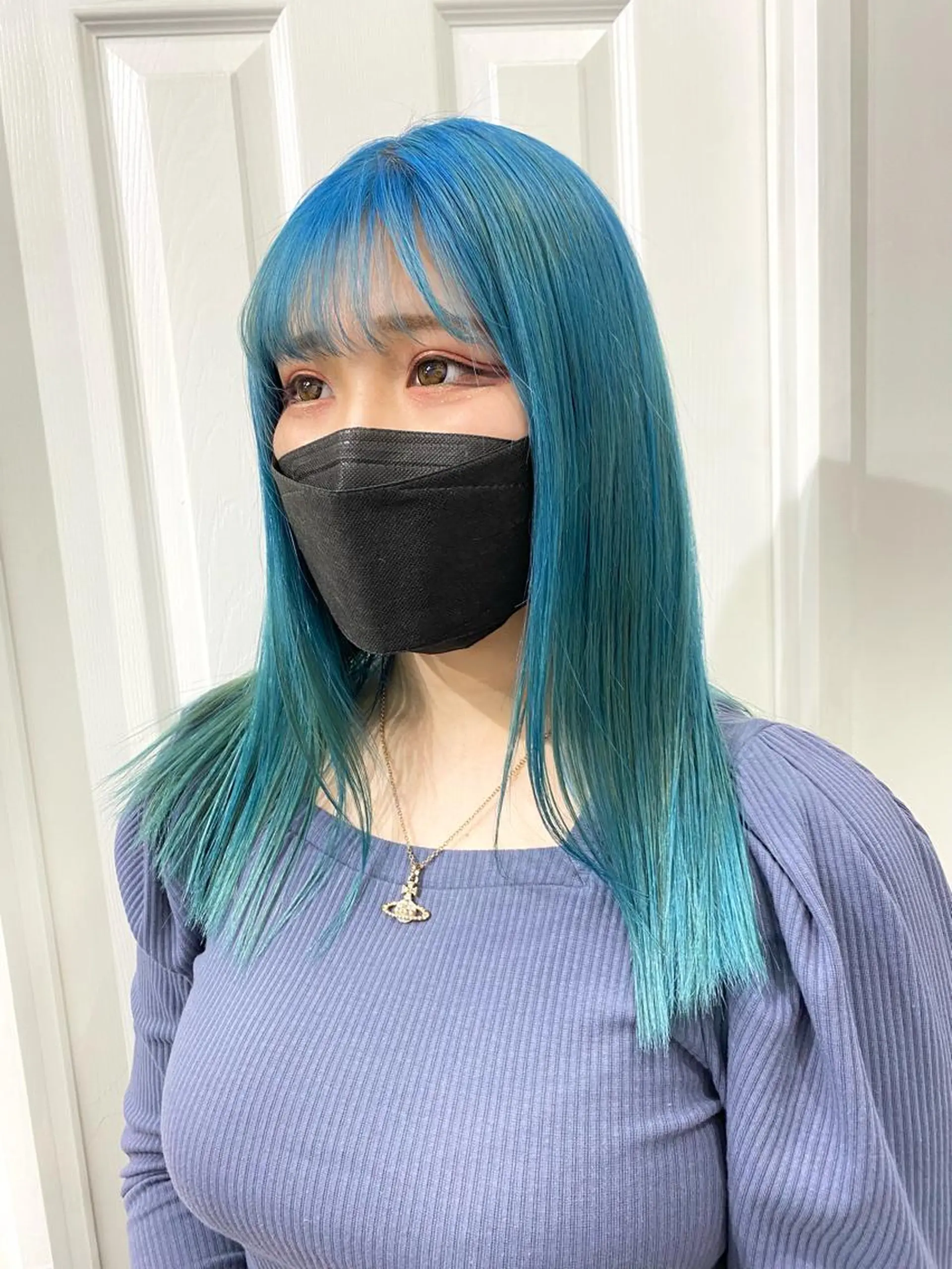 ミディアム カラー ヘアカラー トリートメント ヘアセット kai .のヘアスタイル