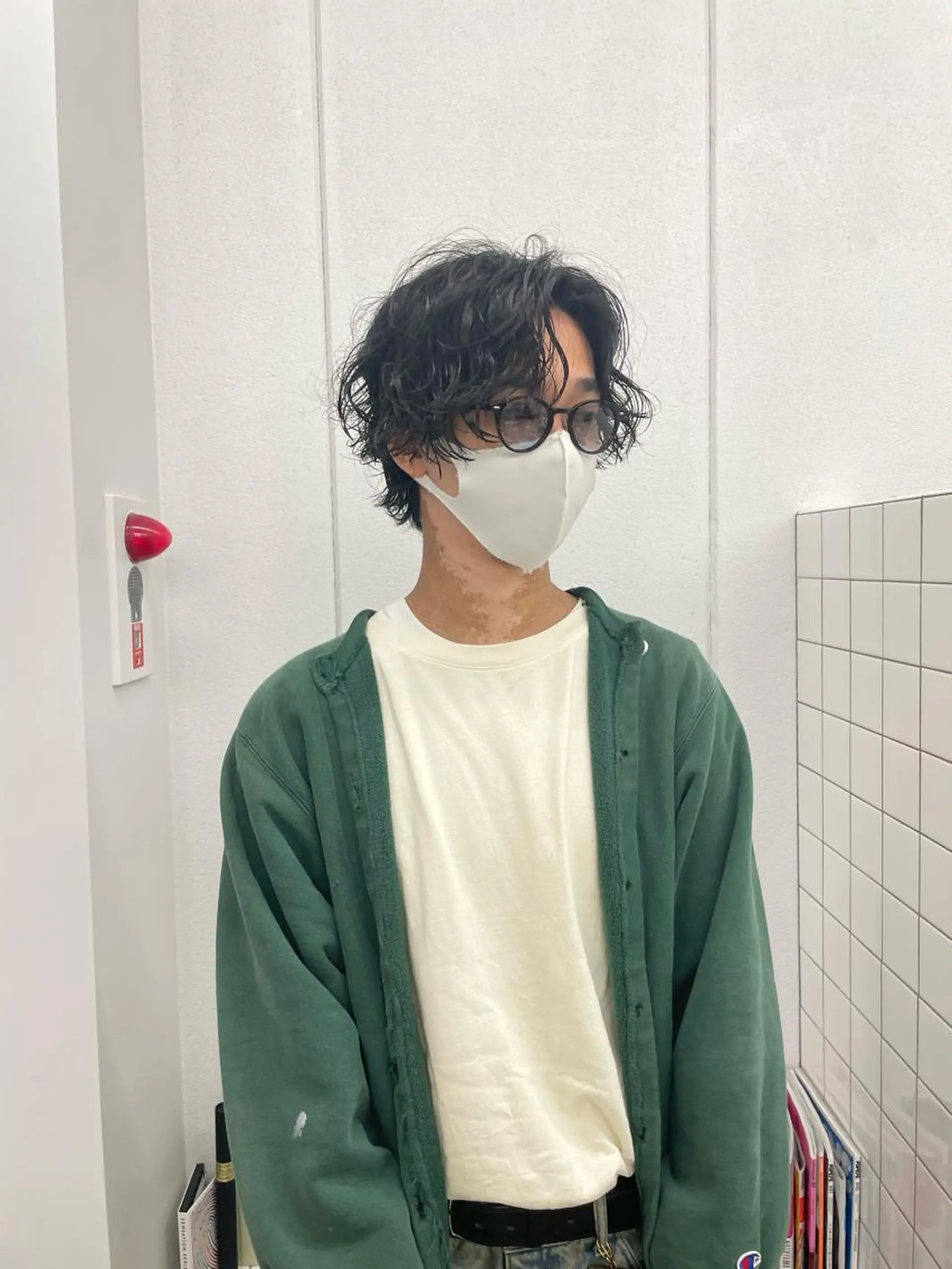 ミディアム パーマ カット パーマ 関 京磨のヘアスタイル