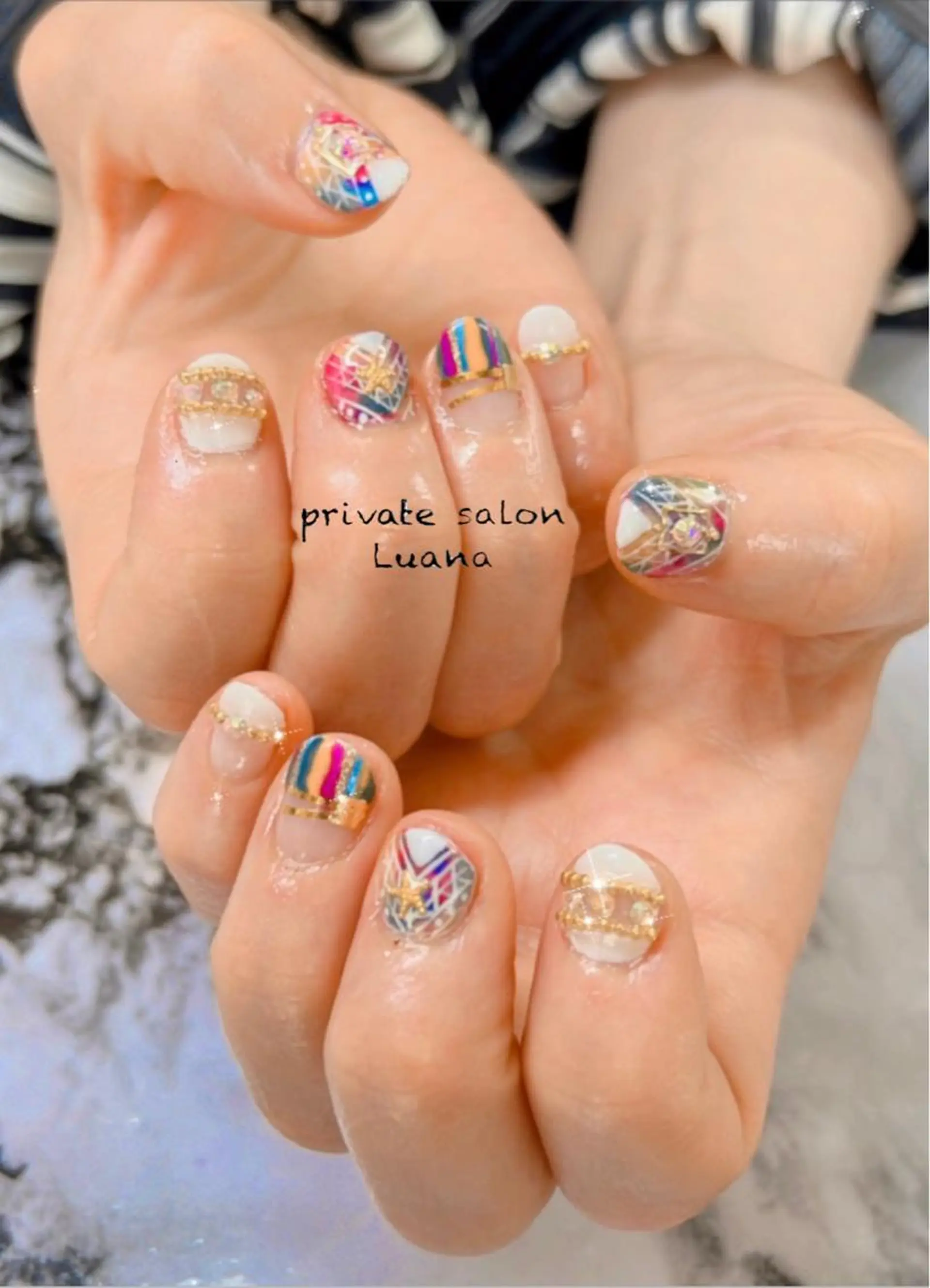 ネイル ハンドネイル 自宅ネイルサロン ルアナのネイルデザイン