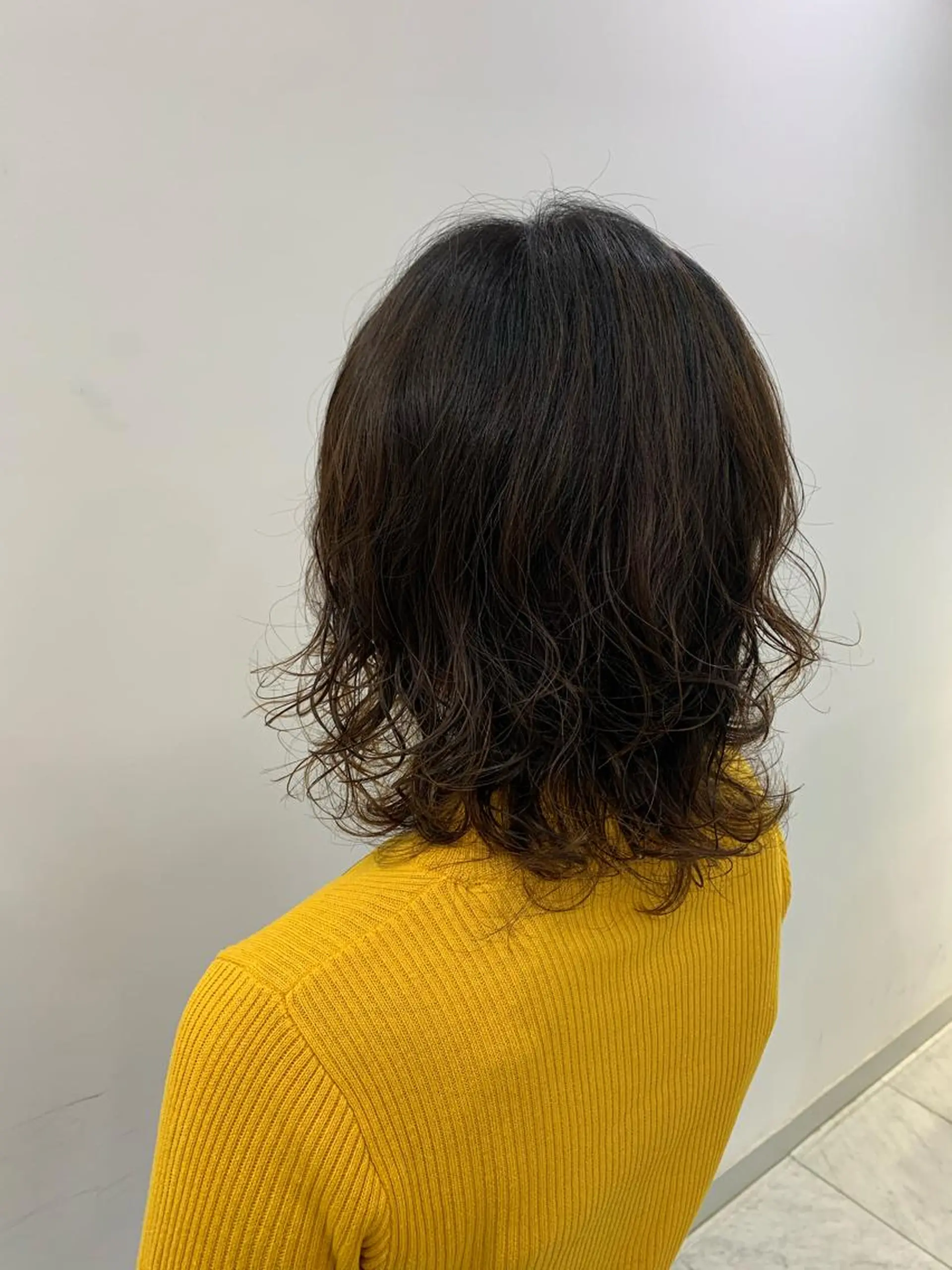 ミディアム パーマ カット パーマ 🥀韓国ヘア🥀 宮津真菜のヘアスタイル