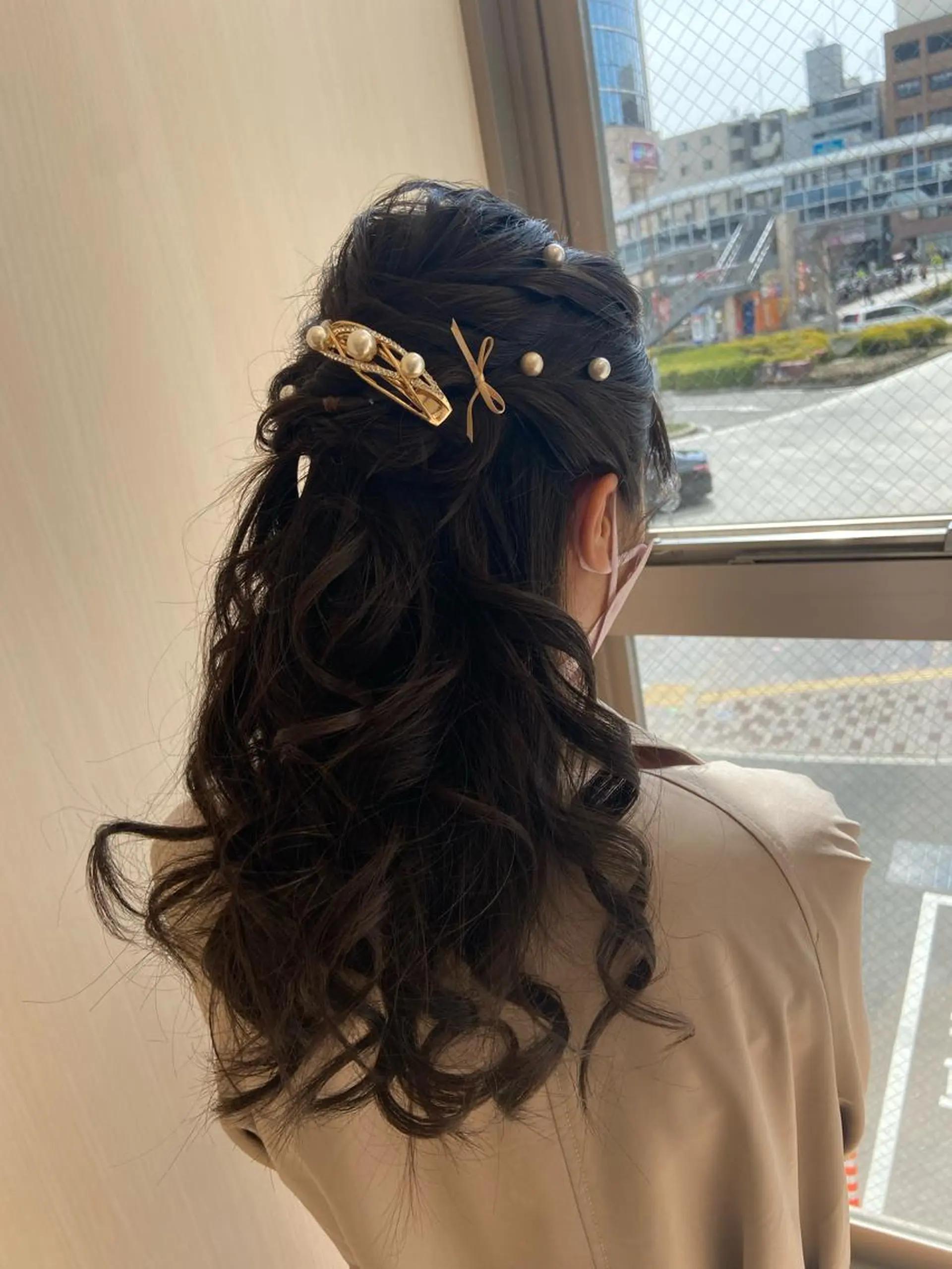 ヘアアレンジ ハーフアップ Optima Hair所属・川本 あゆのヘアスタイル