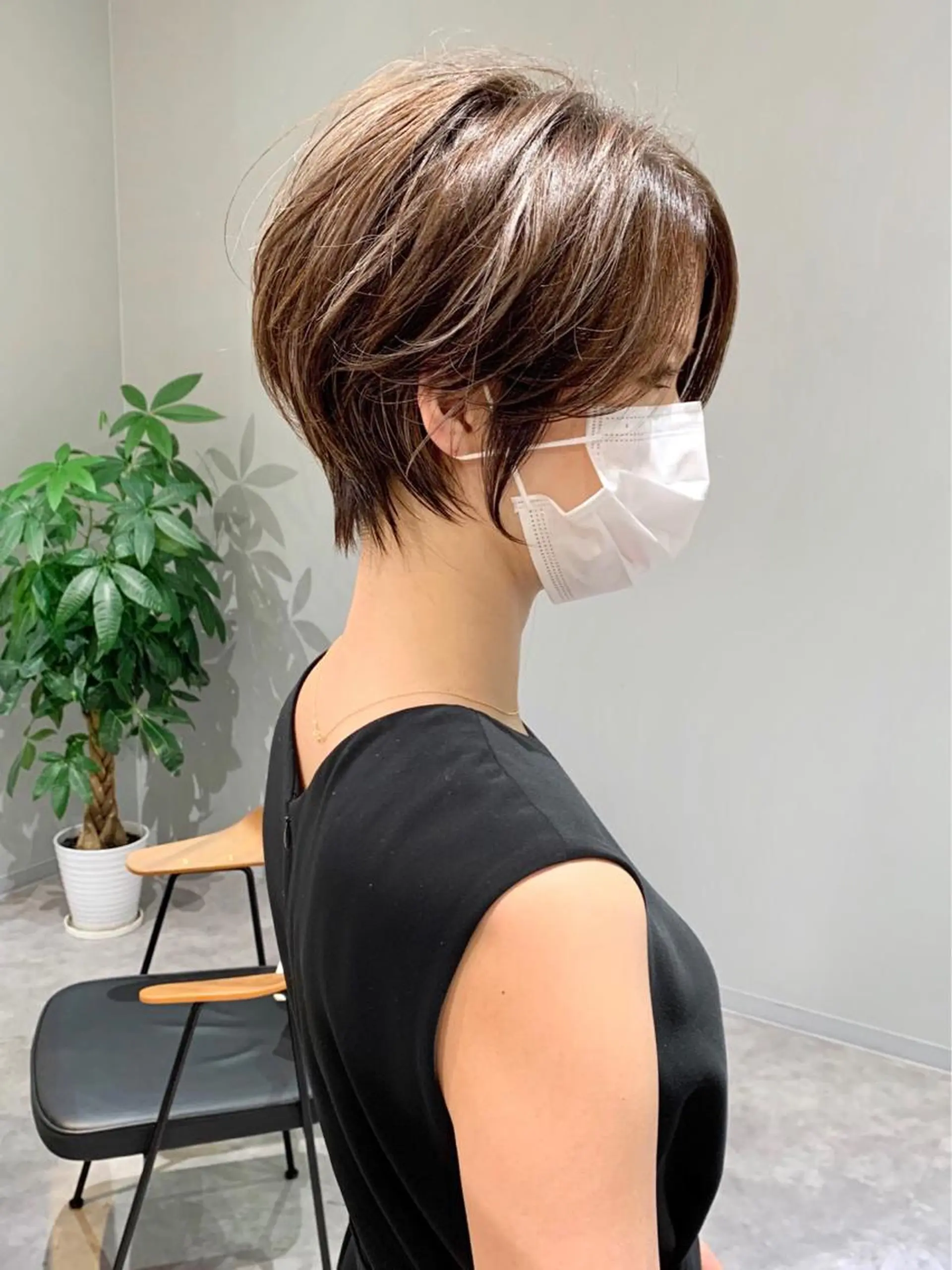 ショート ショートボブ ハンサムショート ボブ くびれヘア ショートヘア GIEN TERRASE所属・小濱 ありすのヘアスタイル