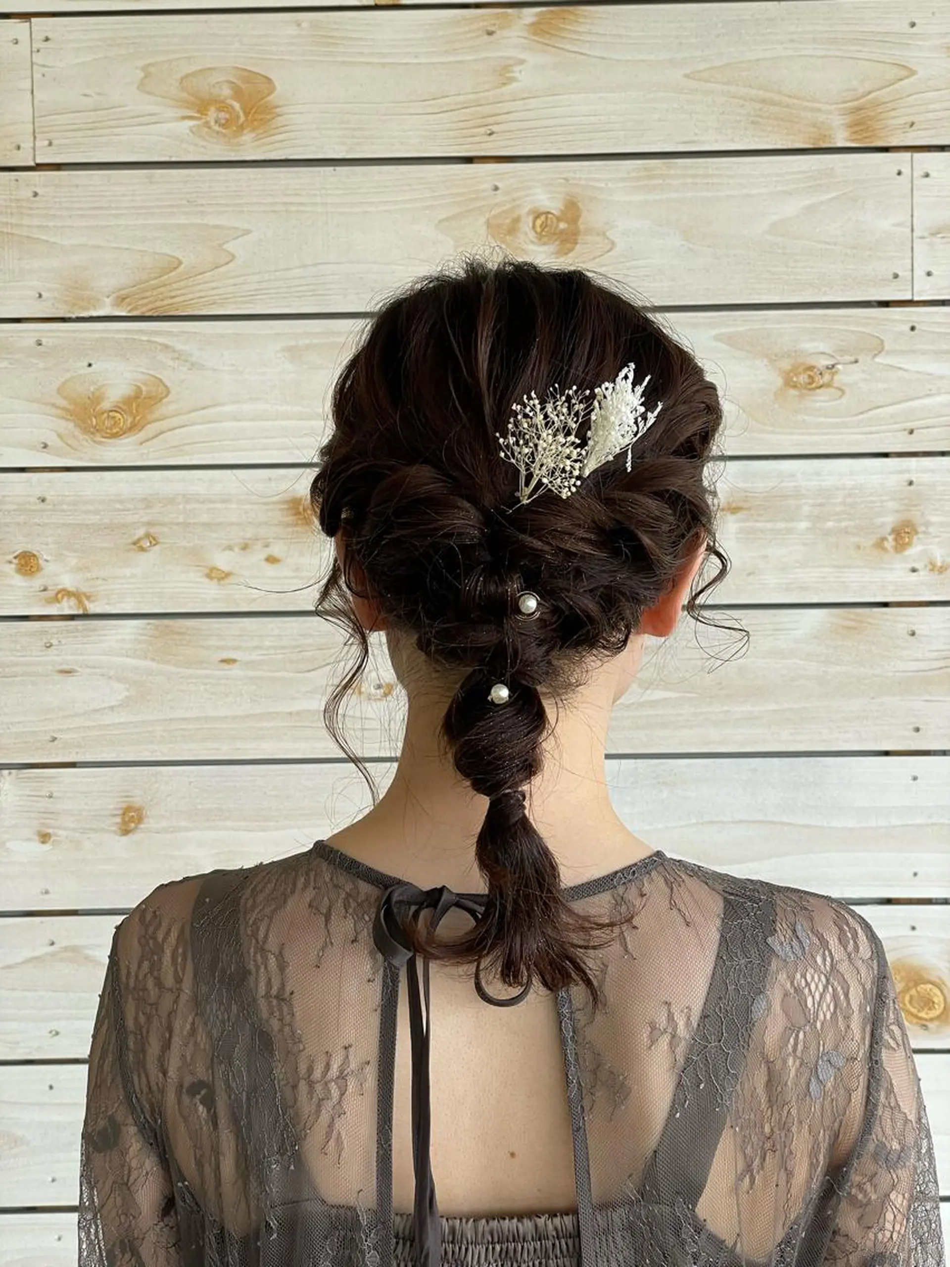 ヘアアレンジ ハーフアップ 浴衣 ヘアセット 🌸小掛🌸 豊橋外国人風カラーのヘアスタイル