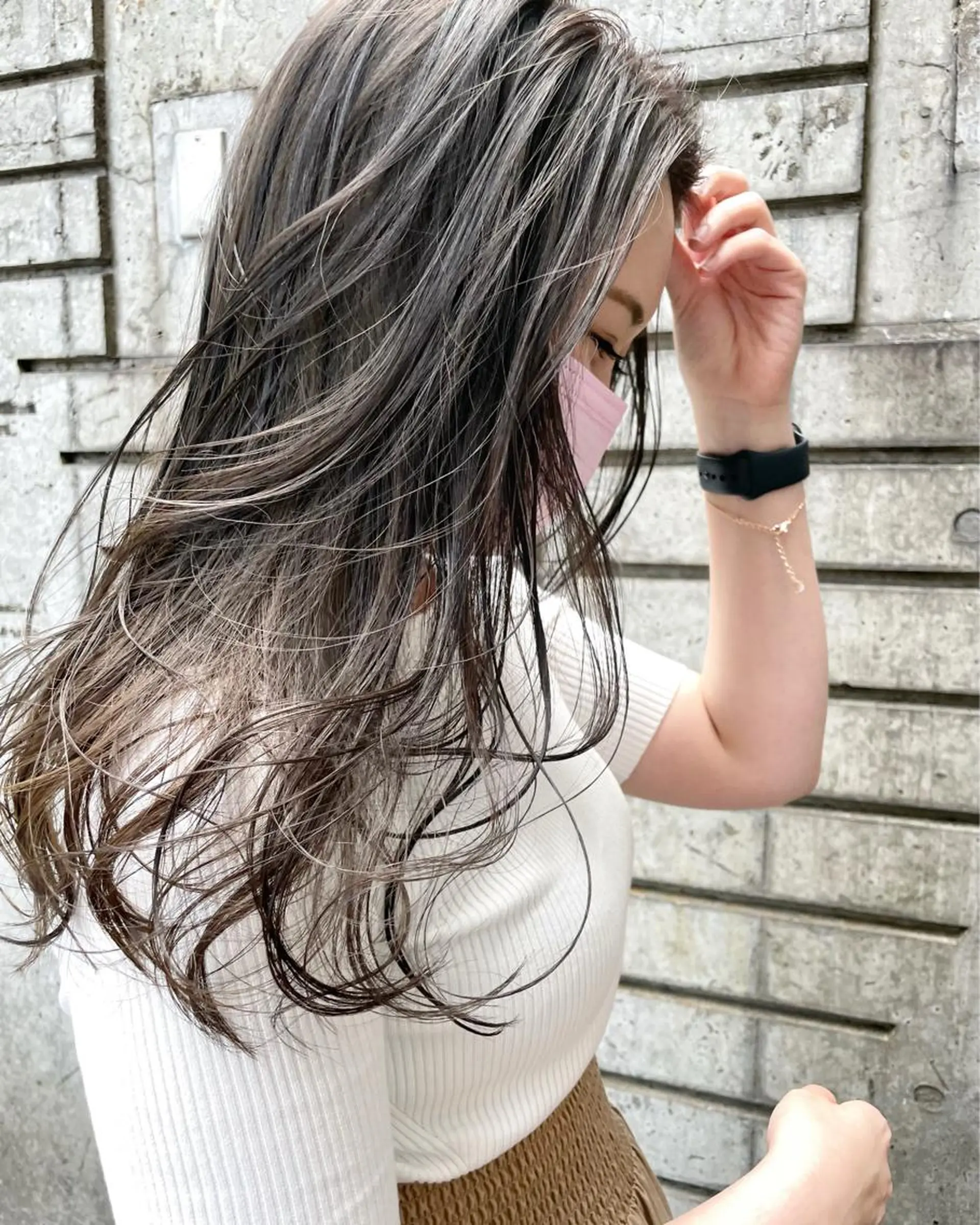 ロング カラー 👩🏻ボブ/ 髪質改善ダブルカラーのヘアスタイル