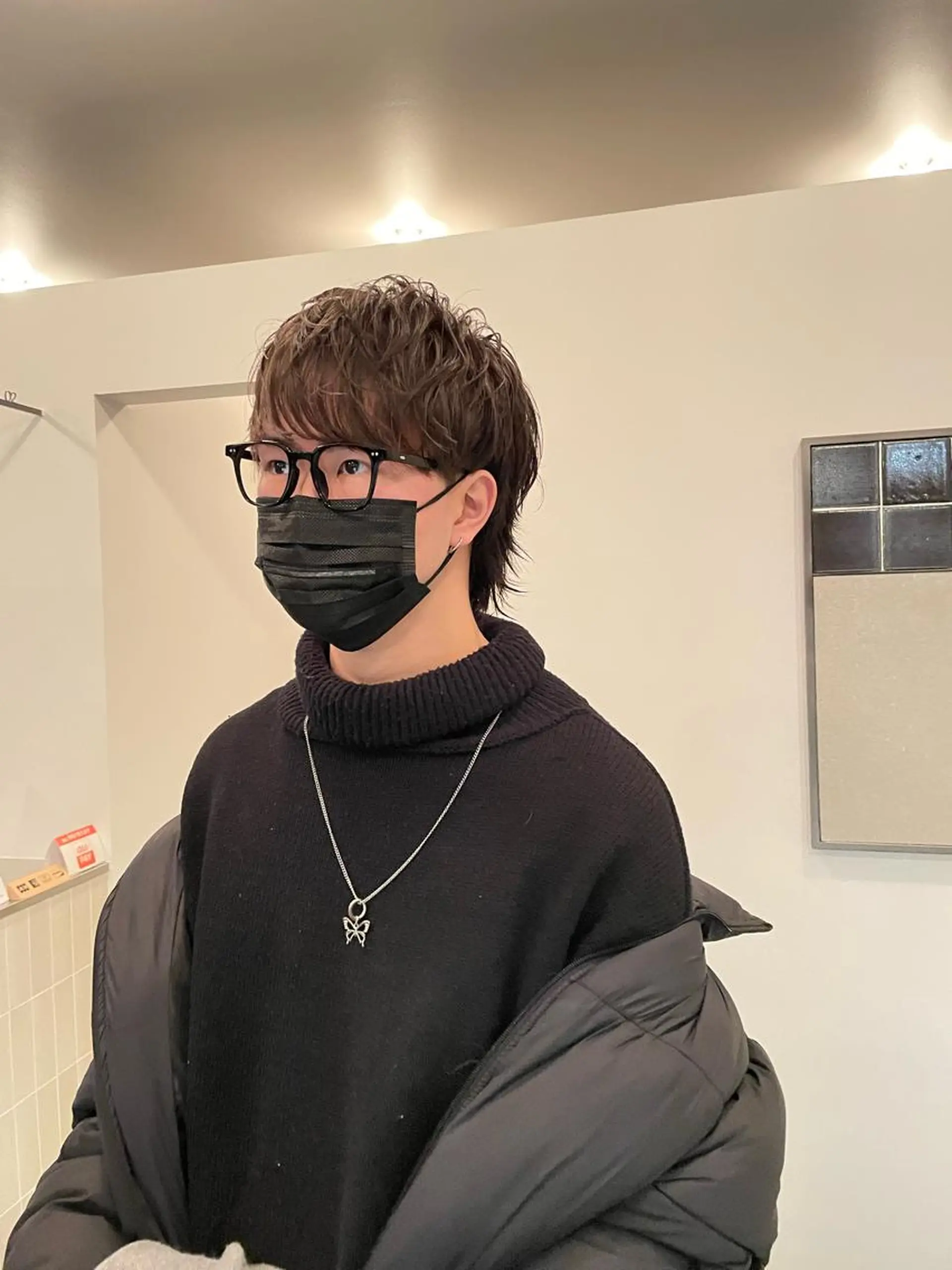 ショート メンズ マッシュウルフ マッシュ メンズウルフカット ウルフカット qulim所属・qulim【クリム】 /ハイトーン/海音のヘアスタイル