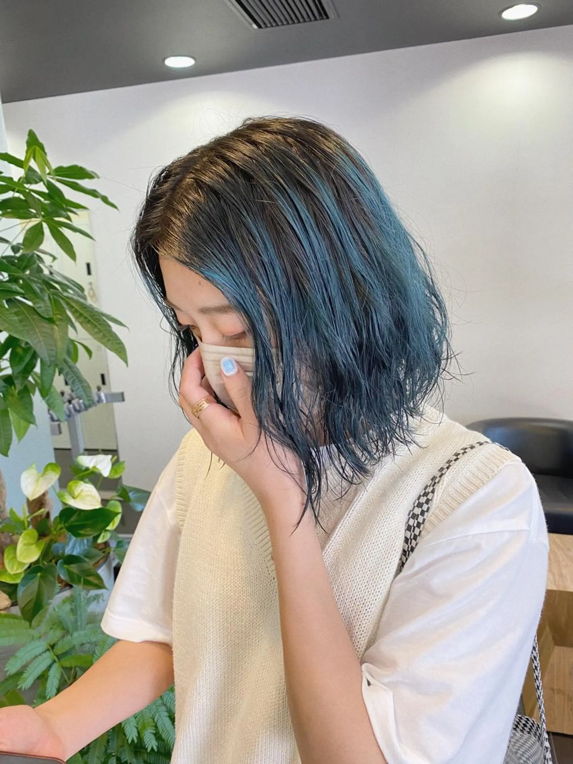 カラー パーマ ブリーチカラー/ベー ジュ/Hono🦖のヘアスタイル