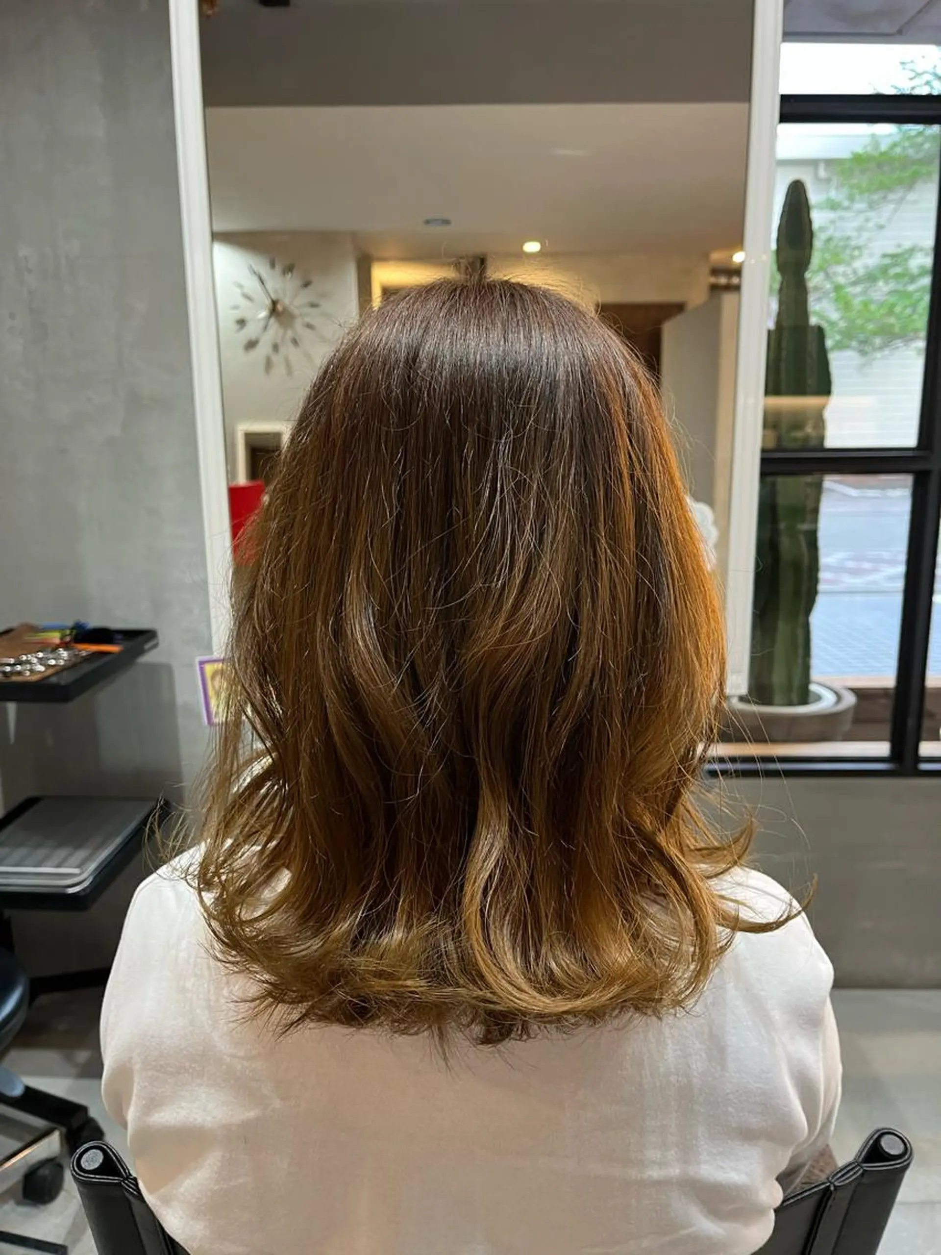 セミロング カラー カット ヘアカラー 縮毛矯正/髪質改善/ ハイトーン/Makoのヘアスタイル