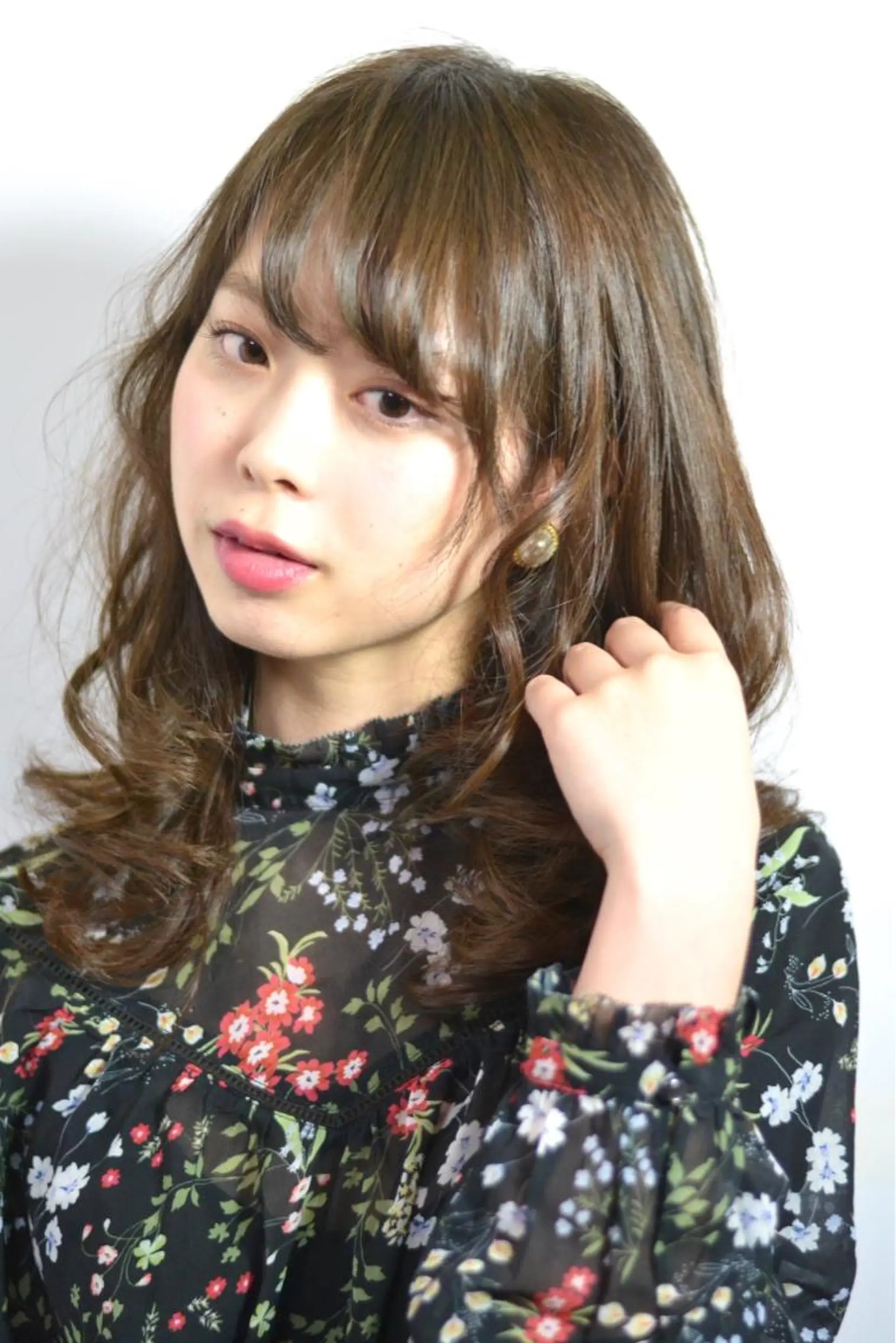 ミディアム カラー 大木 拓瑞のヘアスタイル