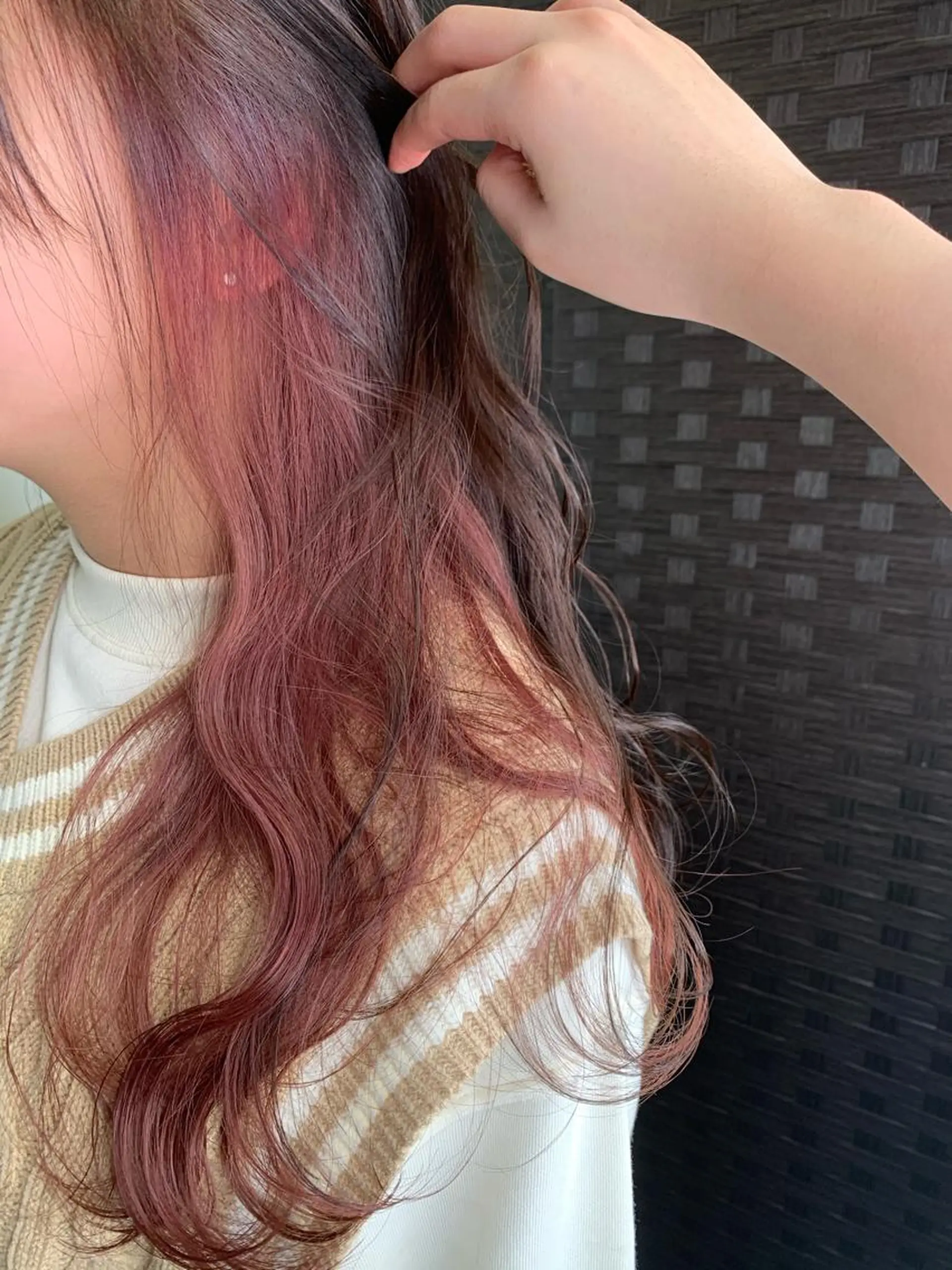 カラー ラベンダーカラー ヘアカラー トリートメント 加藤 愛美のヘアスタイル