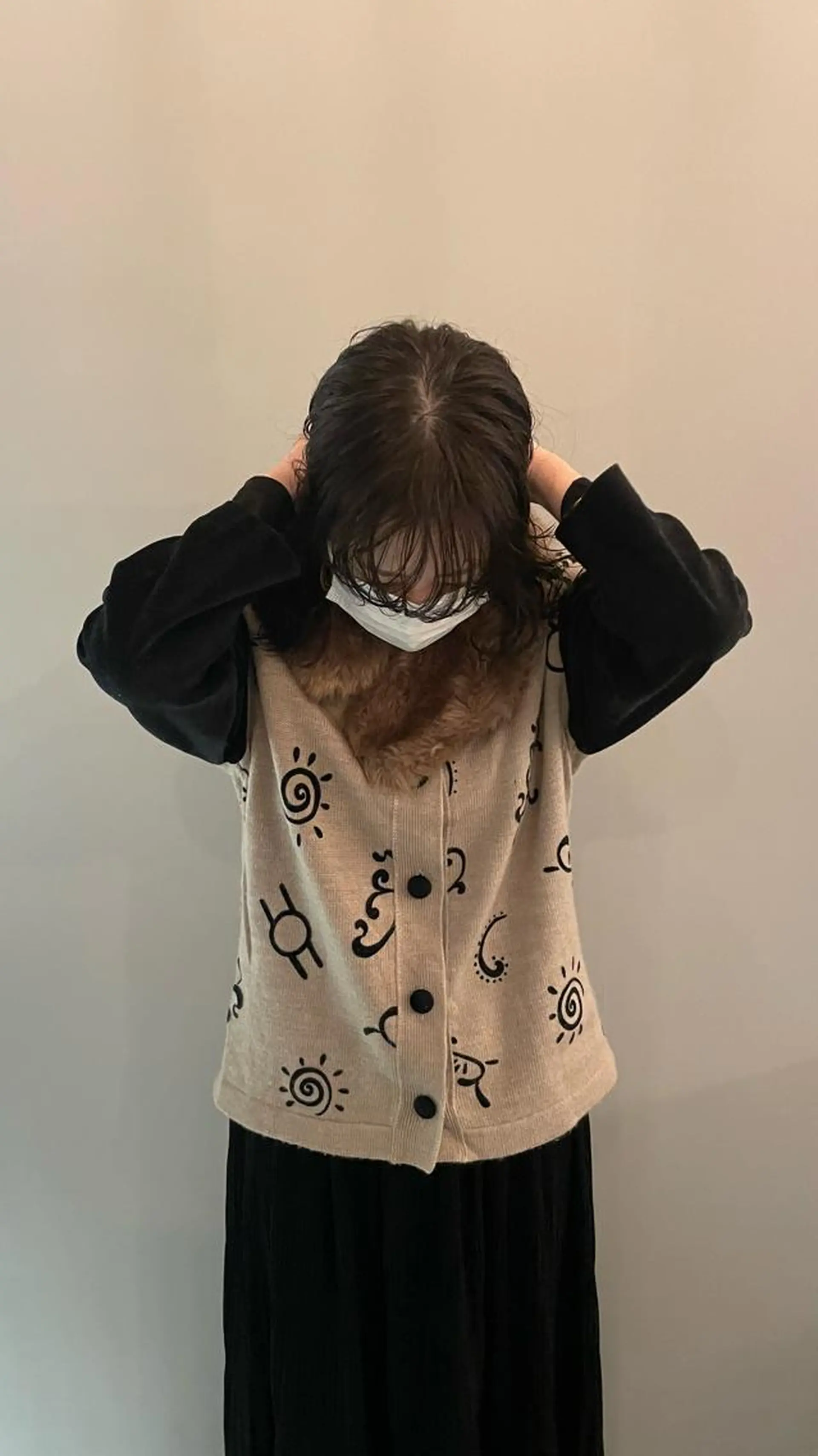 ロング カラー パーマ 黒髪 ブルーカラー ブルーブラック 透明感カラー ネイビーカラー 原宿/ケパーマ 🧺ユウマのヘアスタイル