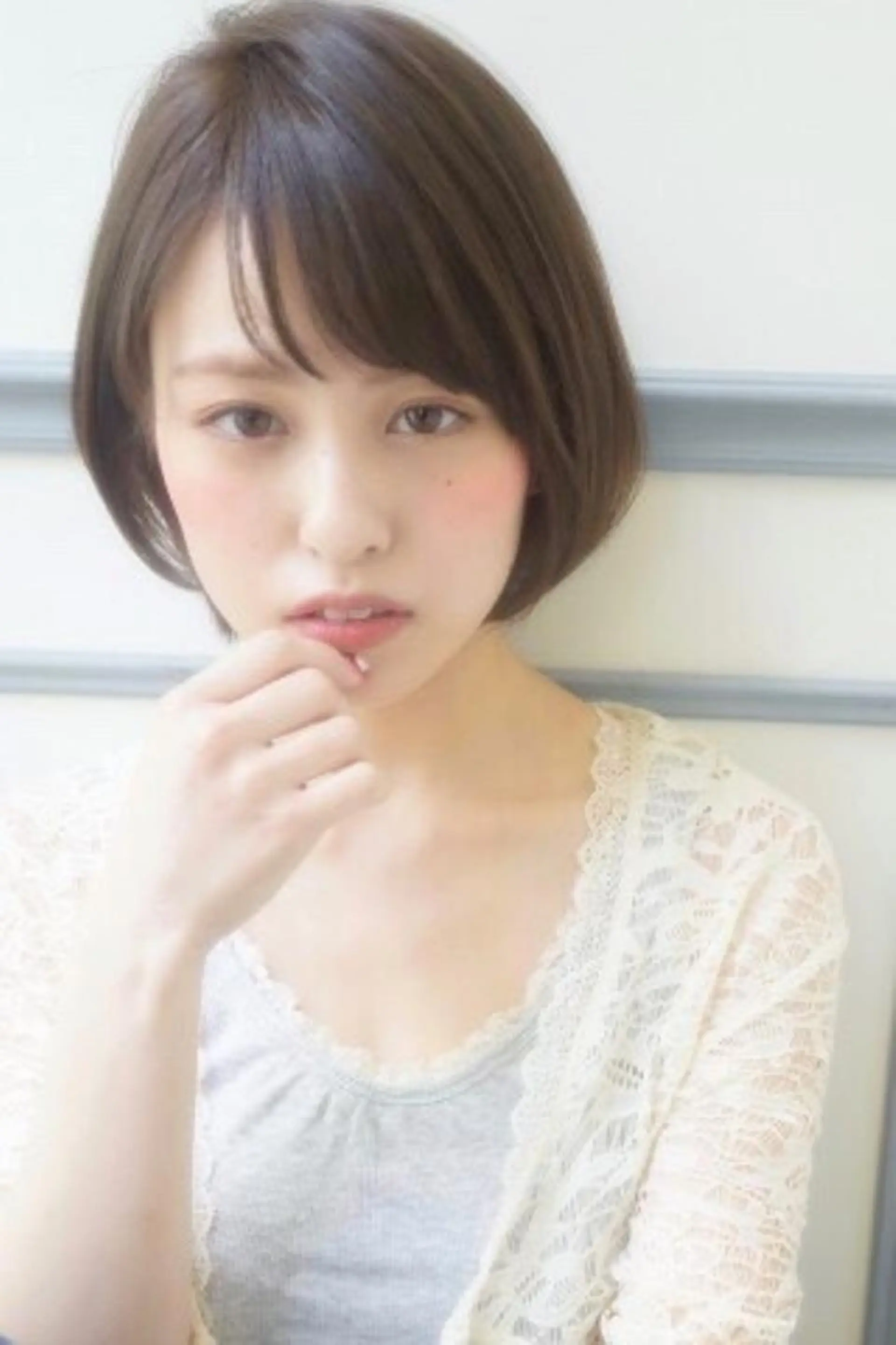 ミディアム カラー マツエク・マツパ 🤎ベージュカラー 🐶メンズパーマのヘアスタイル