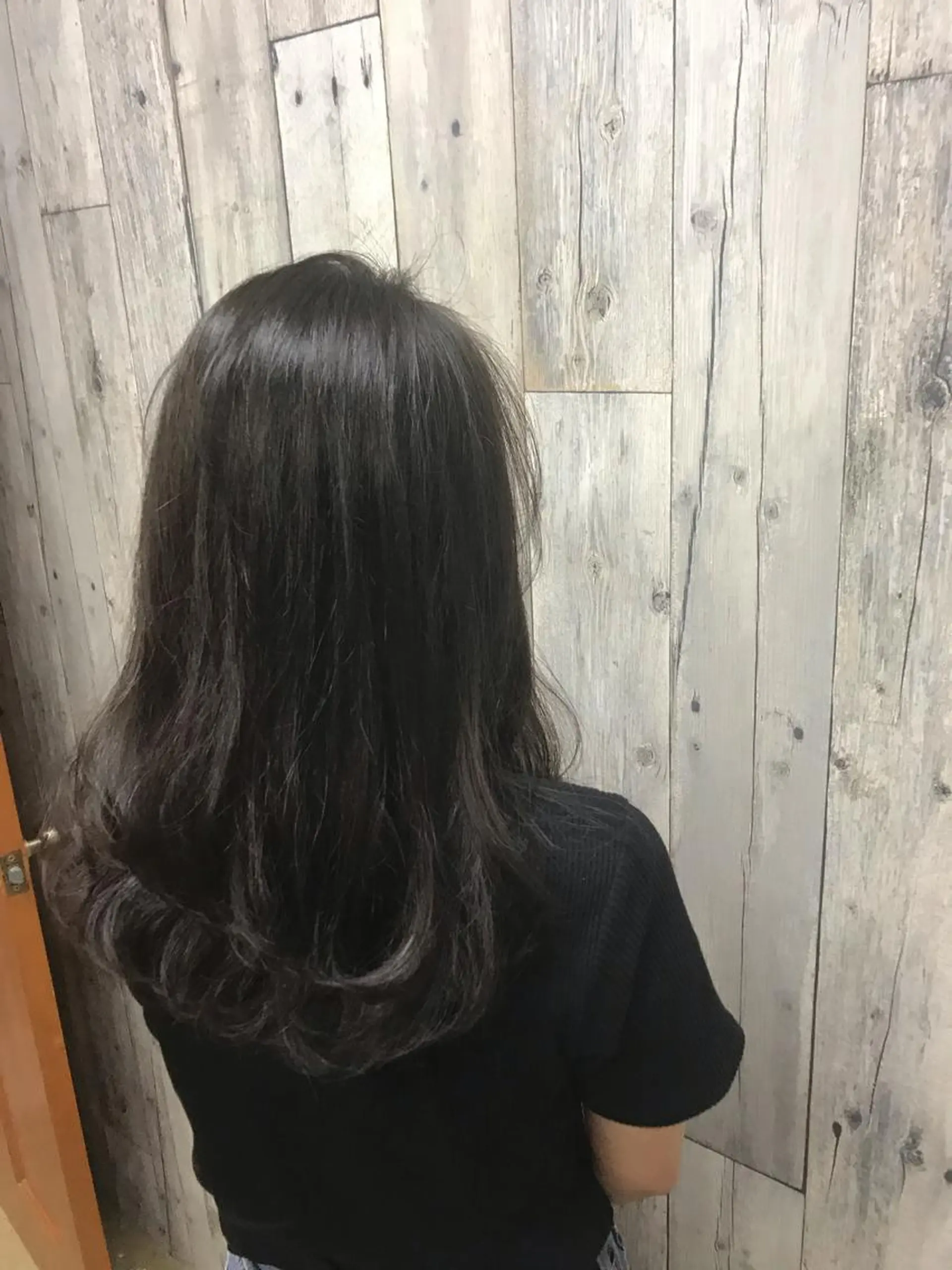 セミロング カラー パーマ ヘアアレンジ メンズ キッズ 透明感カラー Forest. -髪質改善-のヘアスタイル