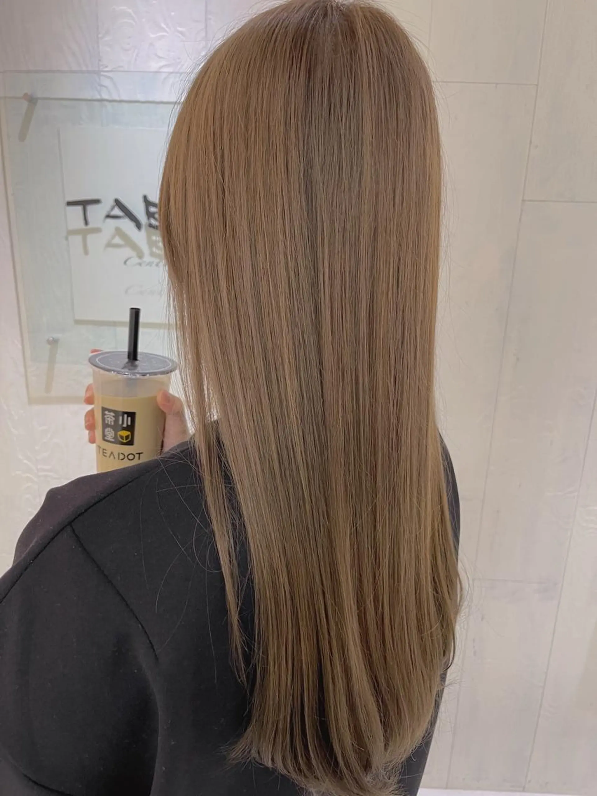 ロング ボブ ハイライト 髪質改善 韓国風ヘア トリートメント BRIDGE HAIR所属・BRIDGE あきらのヘアスタイル