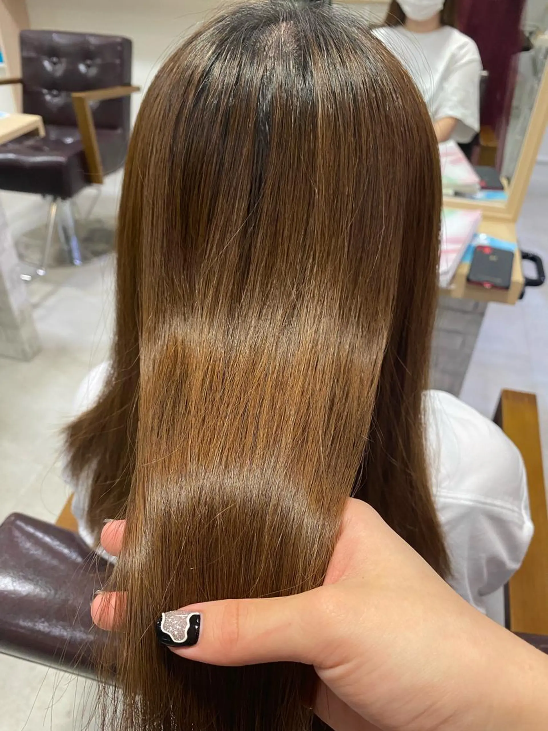 セミロング 縮毛矯正 トリートメント 🎀髪質改善🎀 Olive南森町のヘアスタイル