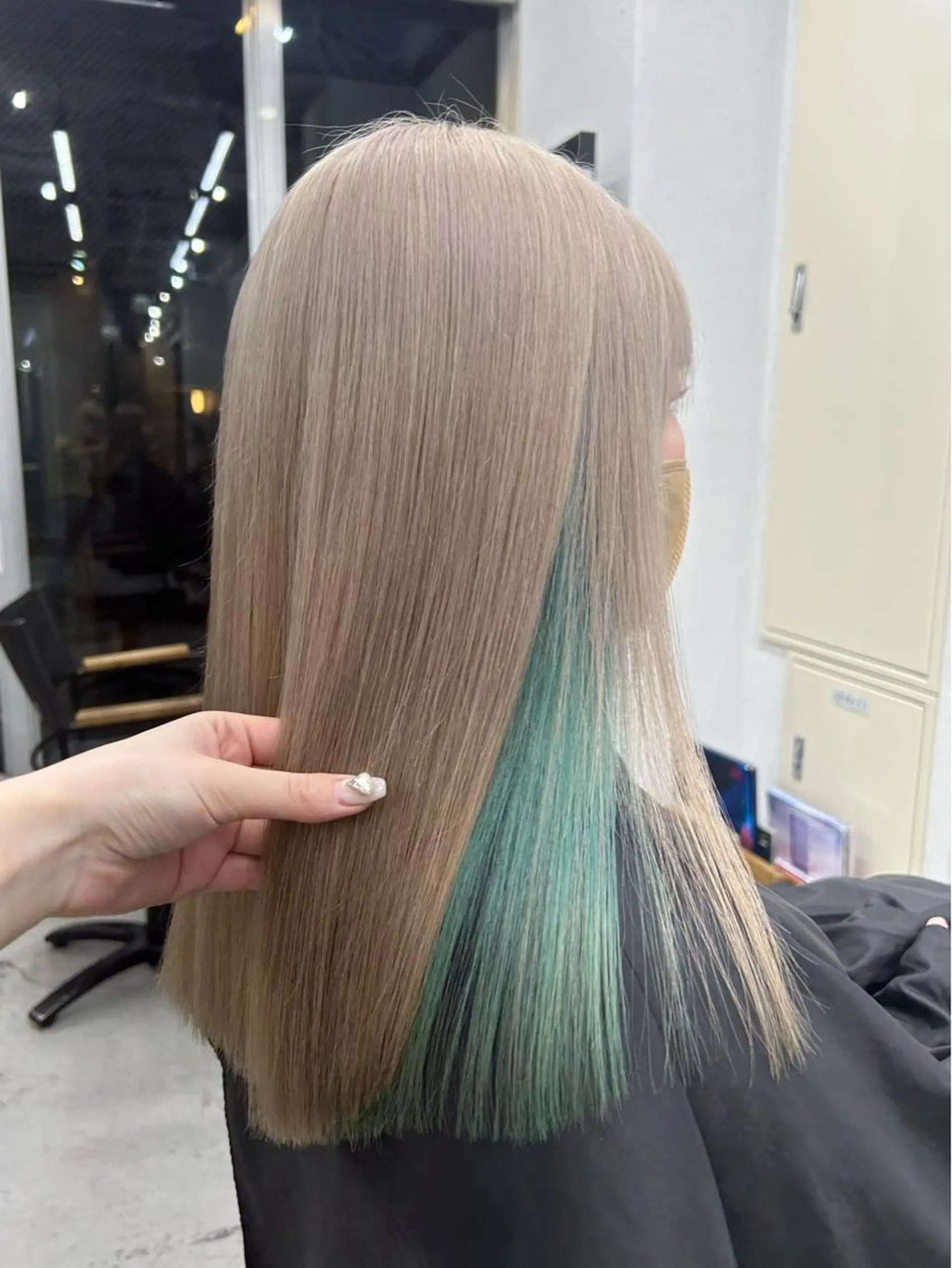 ロング カラー ヘアカラー トリートメント 韓国/ハイトーン/ ボブ🎀MIKU🎀のヘアスタイル