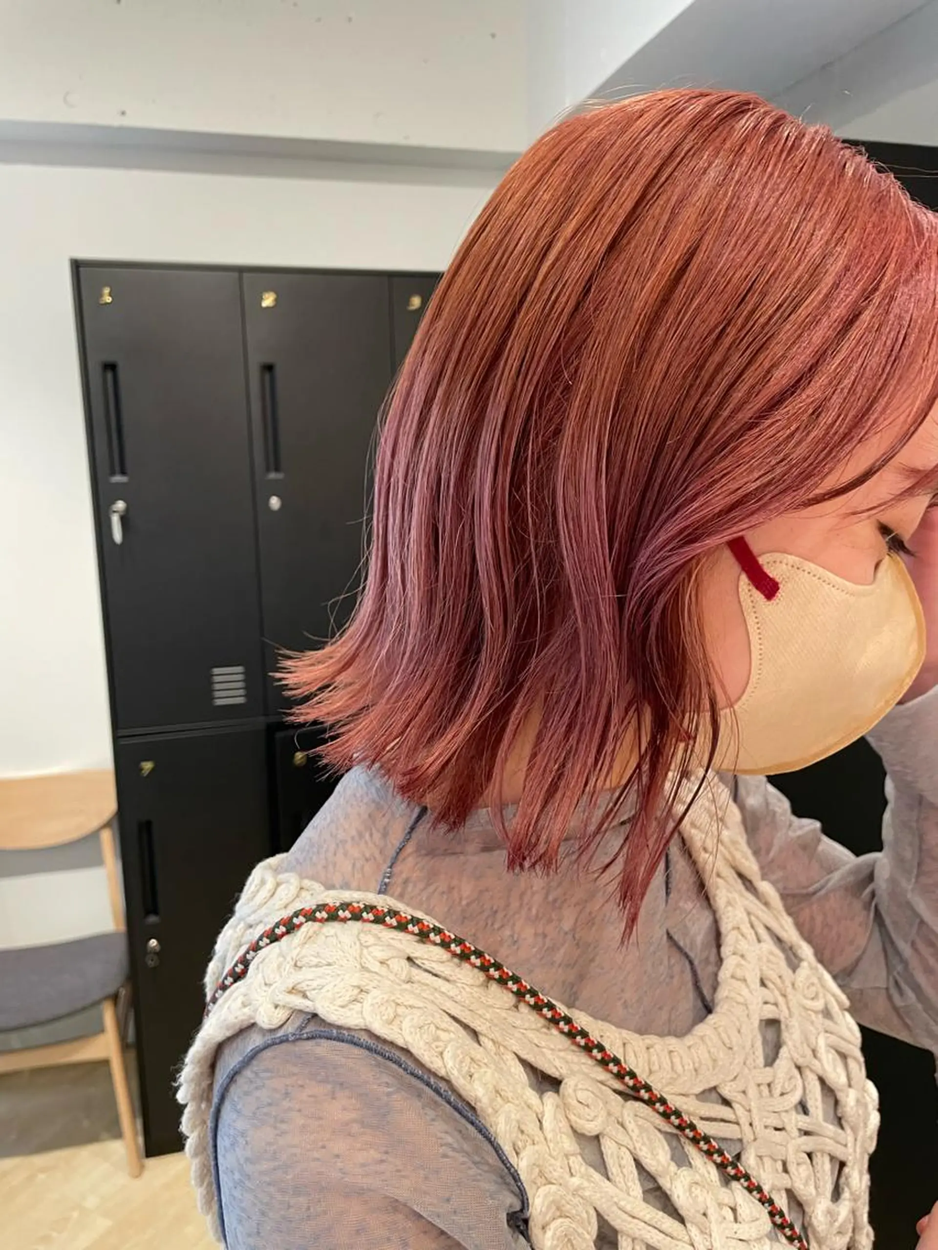 ミディアム カラー カット ヘアカラー トリートメント SALOWIN下北沢所属・hazuki 🌝のヘアスタイル