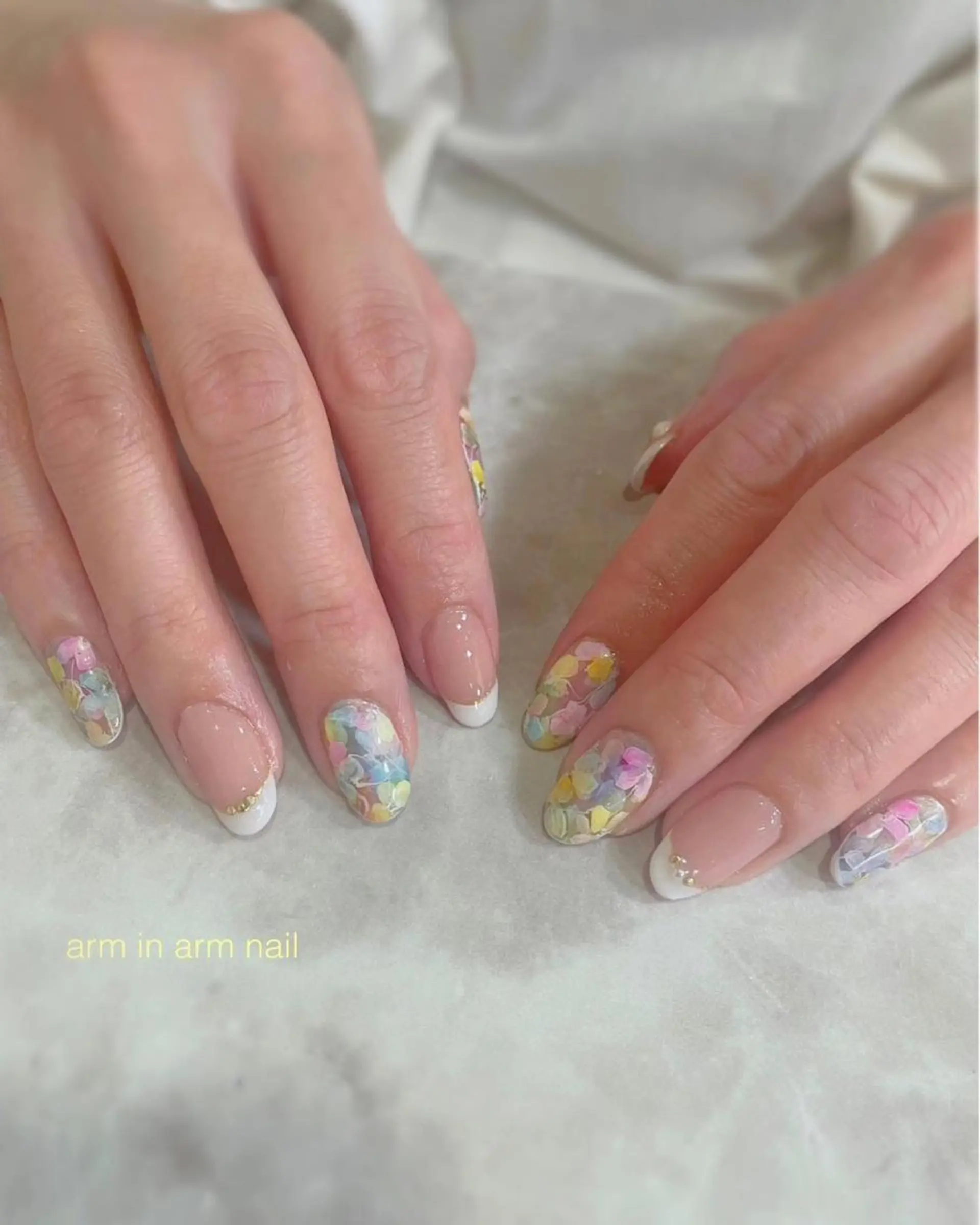ネイル arm in arm ︎✿Yamamotoのマツエク・マツパデザイン