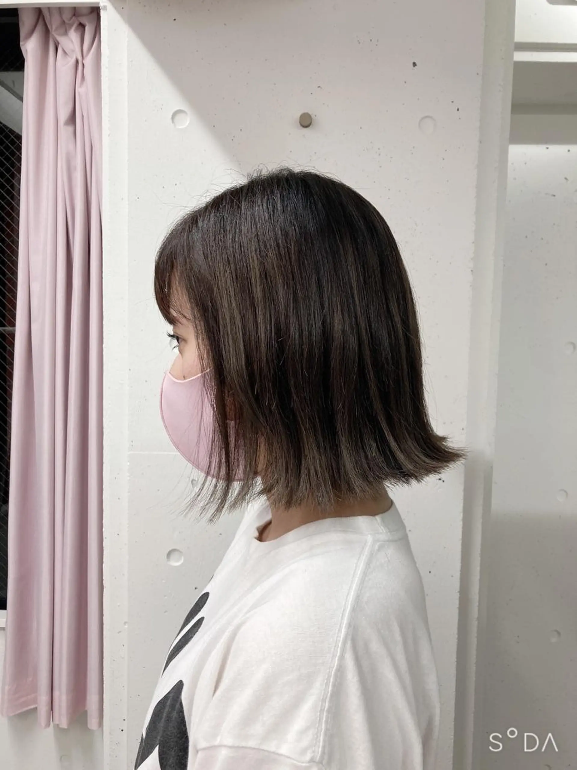 ショート 切りっぱなしボブ ボブ 外ハネヘア ミルミー美容室所属・🦄💒💓齎藤 七海子🦄💒💓のマツエク・マツパデザイン