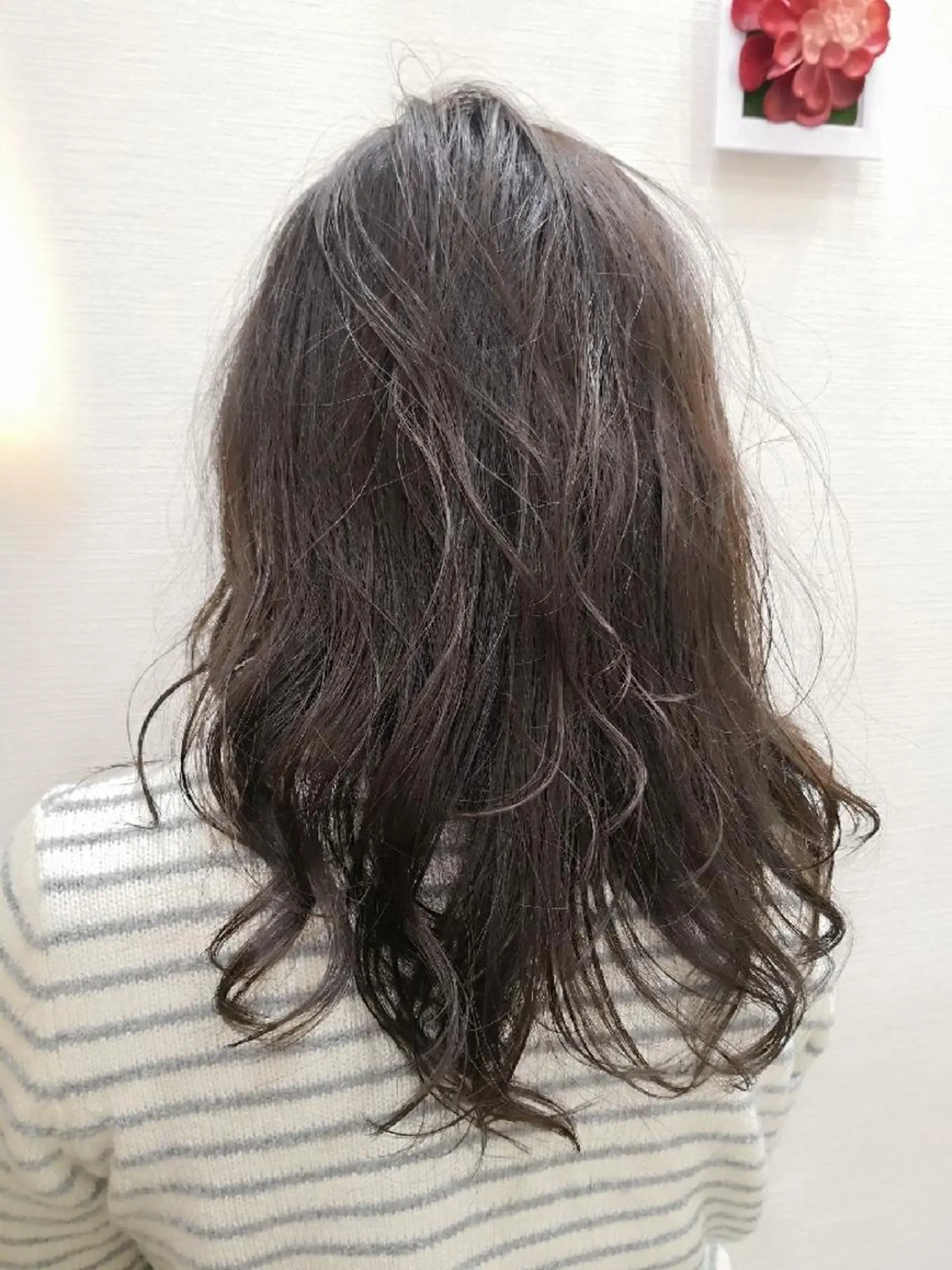 ミディアム パーマ ミディアムパーマ デジタルパーマ 🩶ハイライトカラー 🩶ASH西葛西鈴木のヘアスタイル