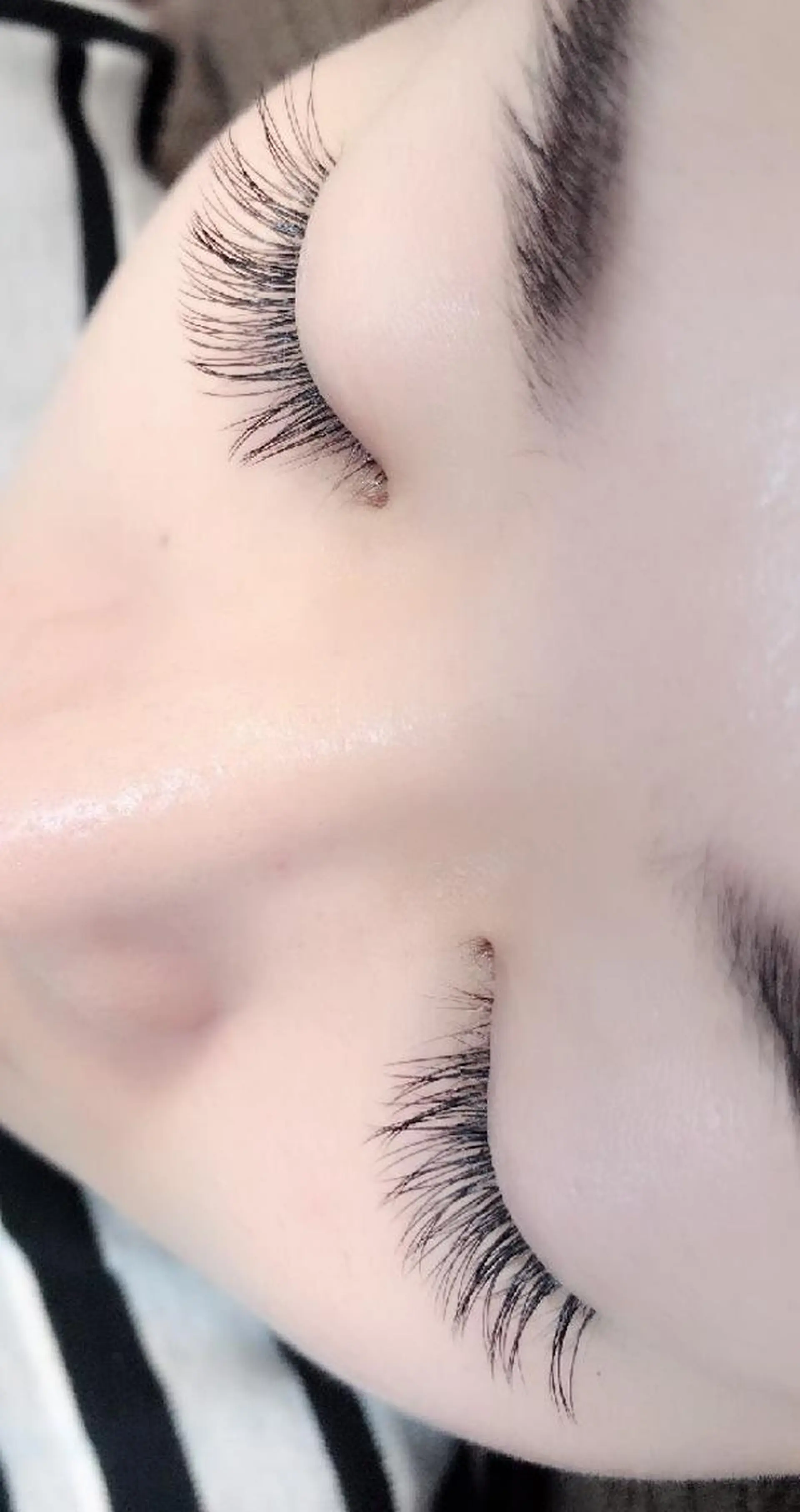 マツエク・マツパ 付け放題 フラットラッシュ ナチュラル セーブル 下まつげエクステ 吉岡 ゆうなのマツエク・マツパデザイン