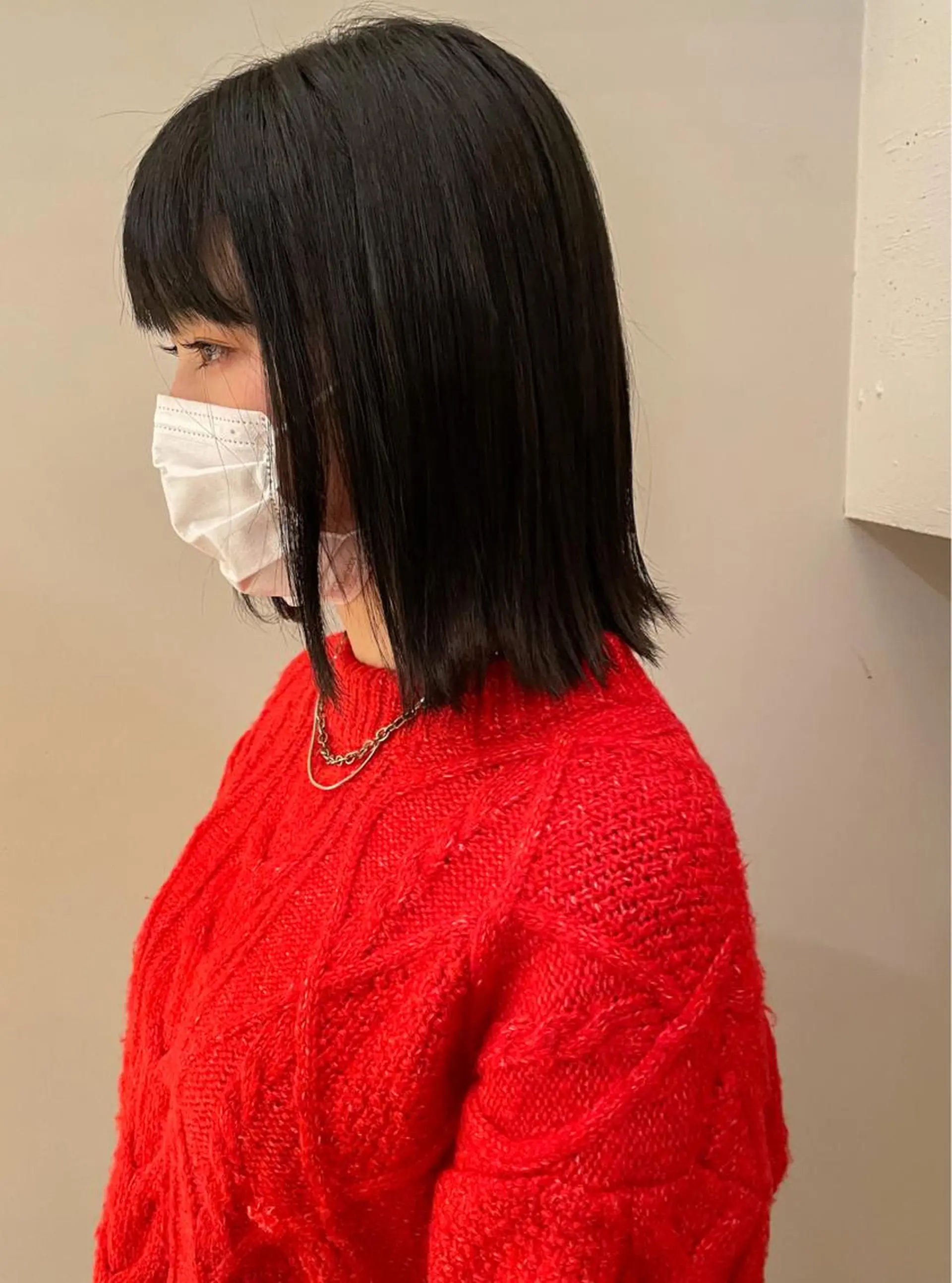 ショート カラー グレージュ ボブ ブリーチ/miinaのヘアスタイル