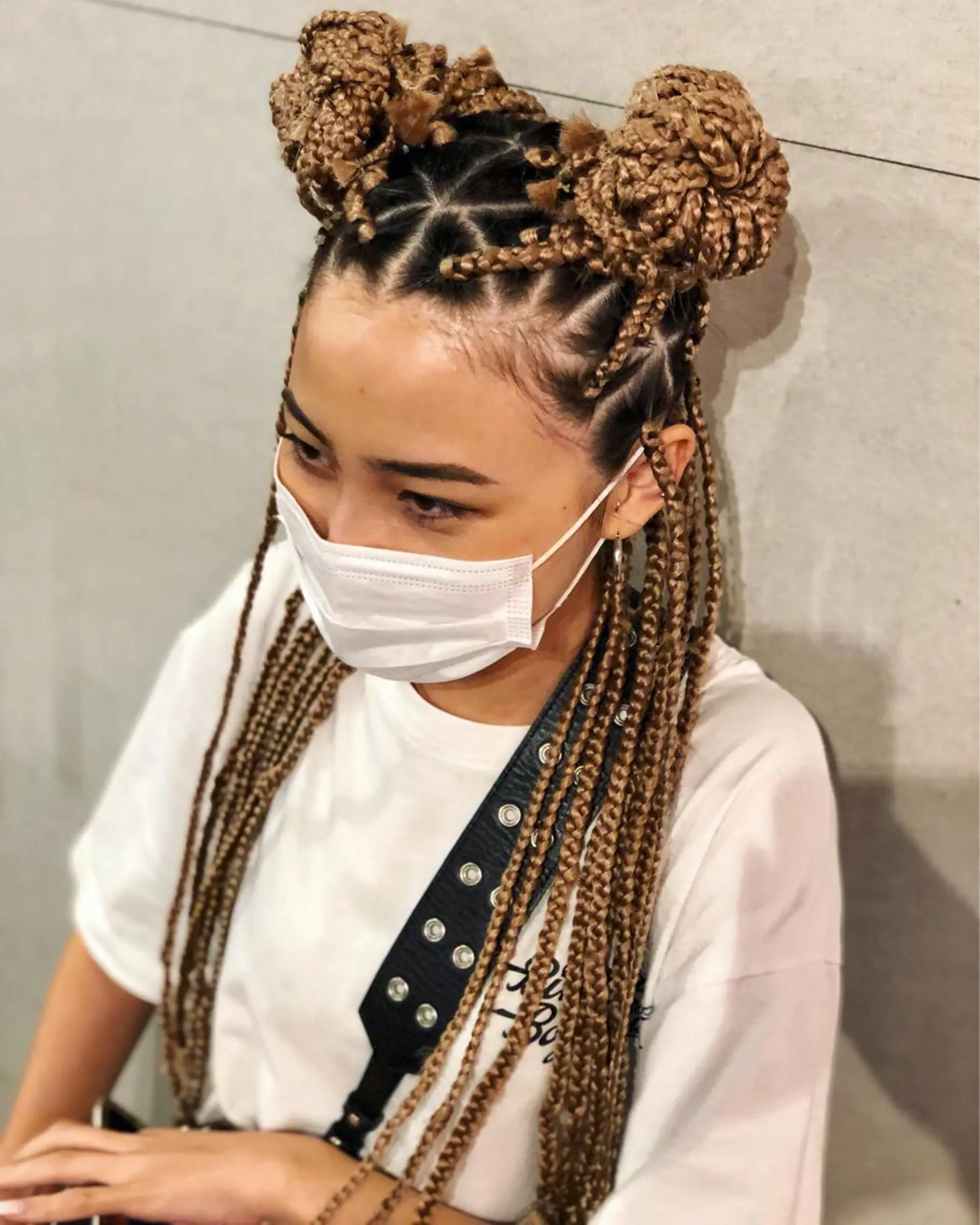 ロング ツイスパ/Wカラー ✨RYUのヘアスタイル