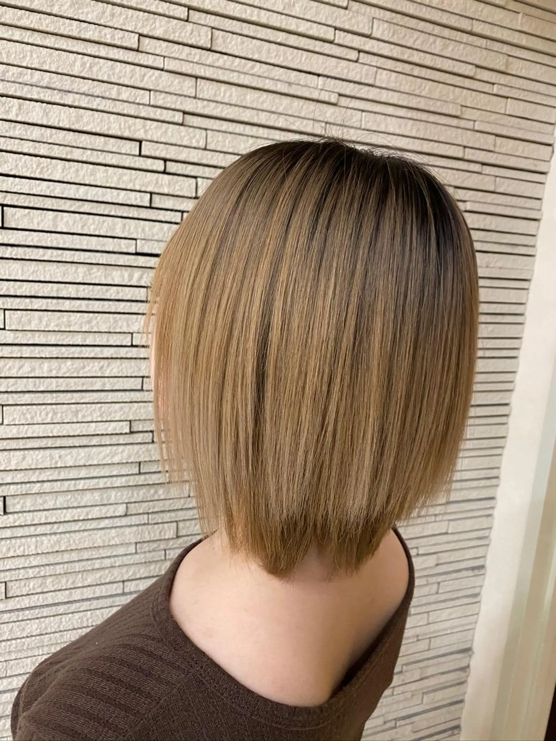 ミディアム 髪質改善 トリートメント カット トリートメント 🍭透明感カラー 志賀拓海🍬🌈のヘアスタイル