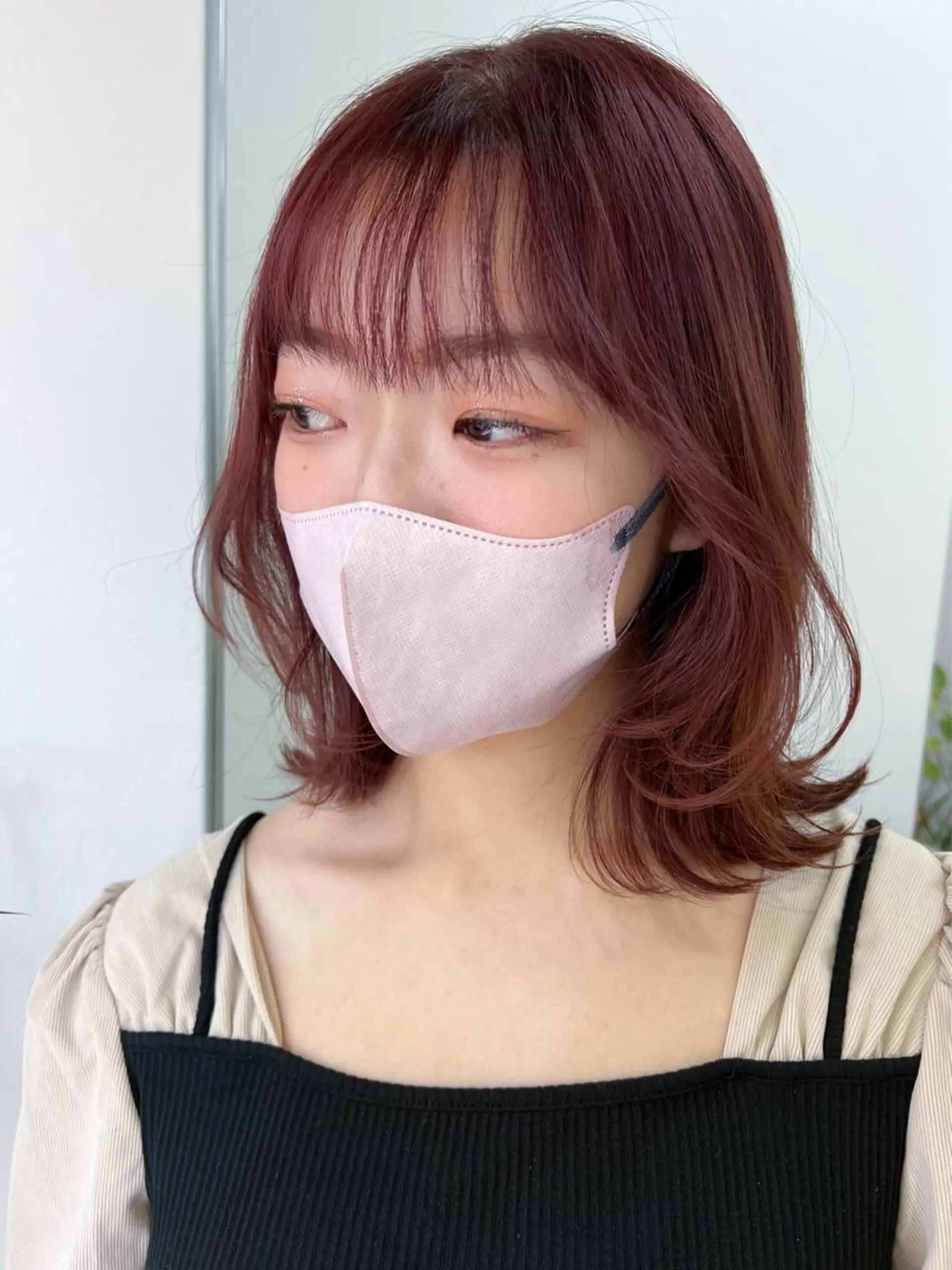 ミディアム カラー le'a所属・谷町/Le'a /竹原しおなのヘアスタイル