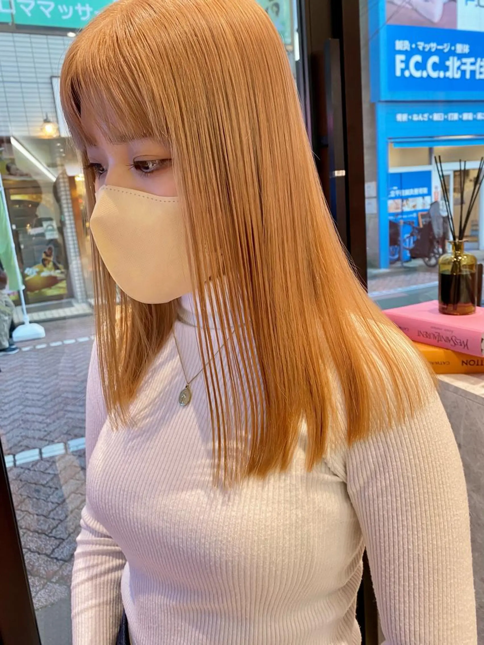 セミロング カラー カット ヘアカラー トリートメント 韓国ヘア/レイヤー/ 縮毛矯正🫧伊勢のヘアスタイル