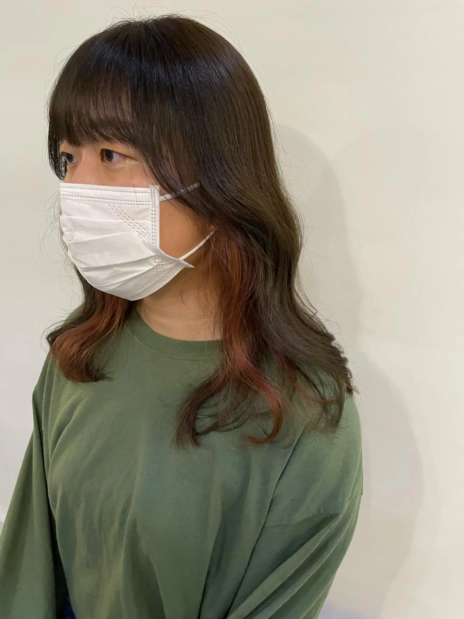 セミロング カラー silo所属・silo MOKA 顔周りカット🦦のヘアスタイル