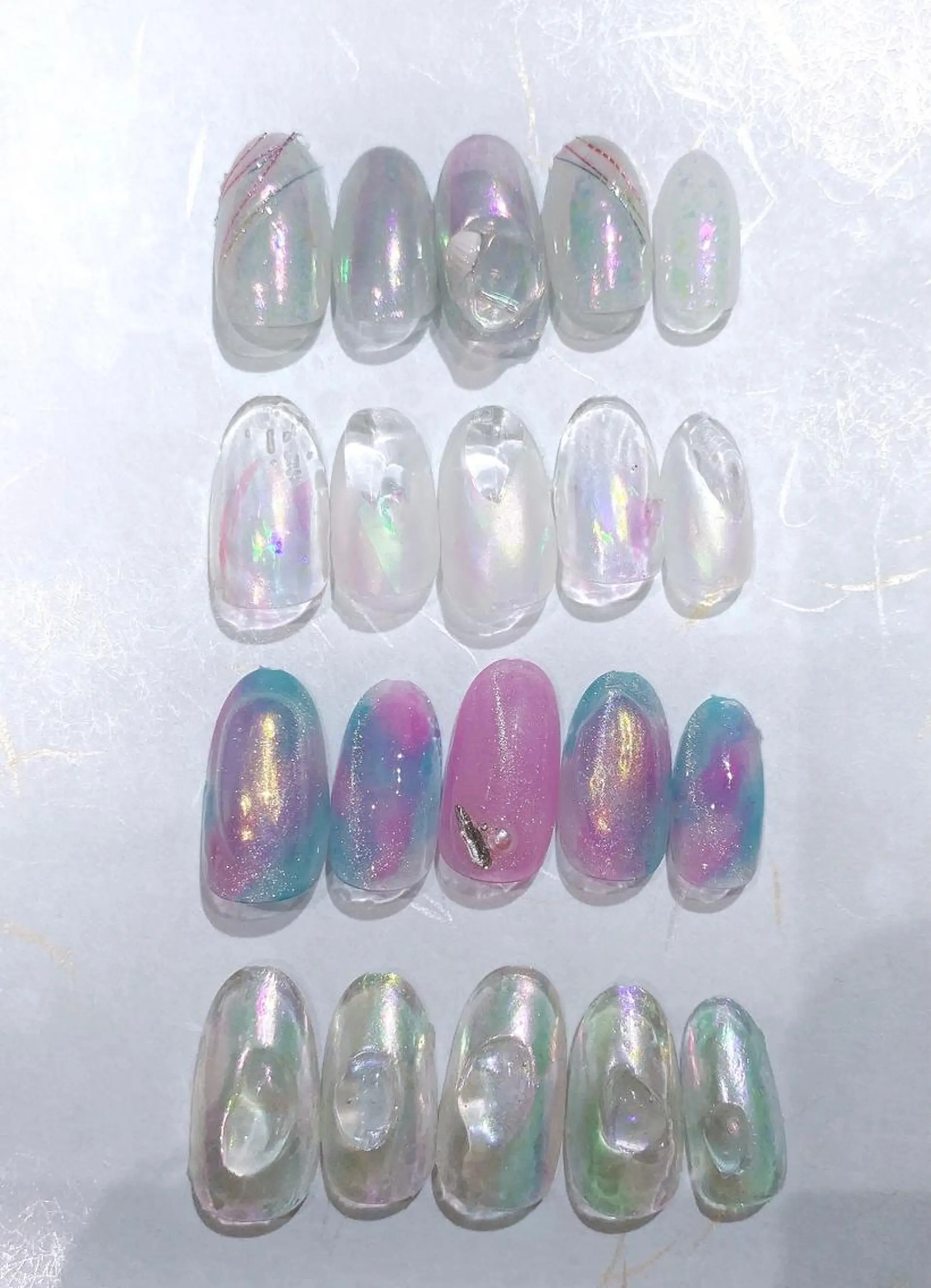 ネイル 氷ネイル・うるうるネイル VIST☆ ｍａｍｉのネイルデザイン