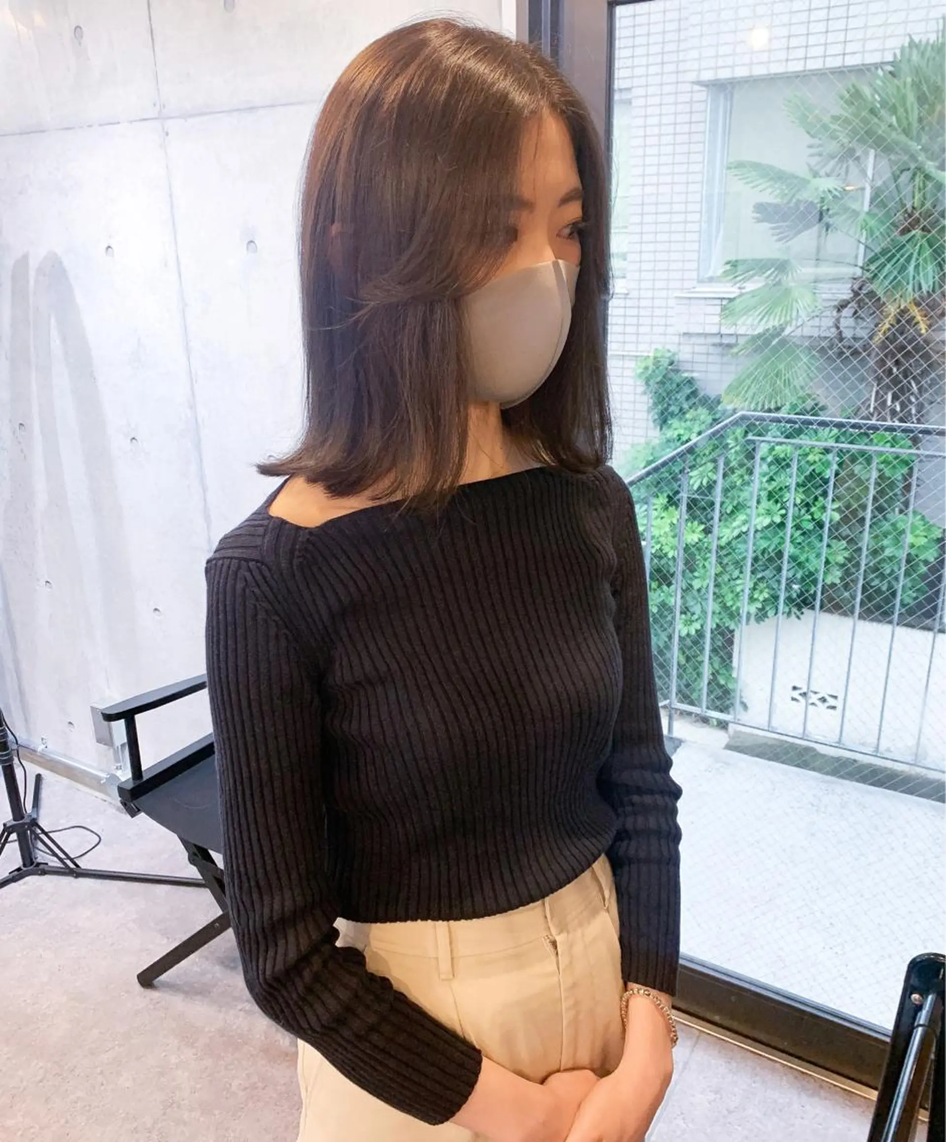 ミディアム カラー ブラウンカラー 柔らかブラウン/顔周 りレイヤー♡ユウシのヘアスタイル