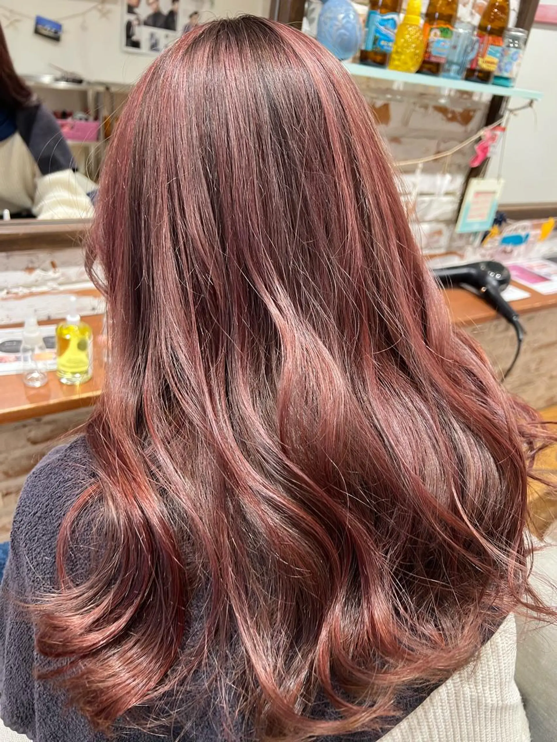 ロング ヘアカラー トリートメント ハイトーン/ ダブルカラー/透明感のヘアスタイル