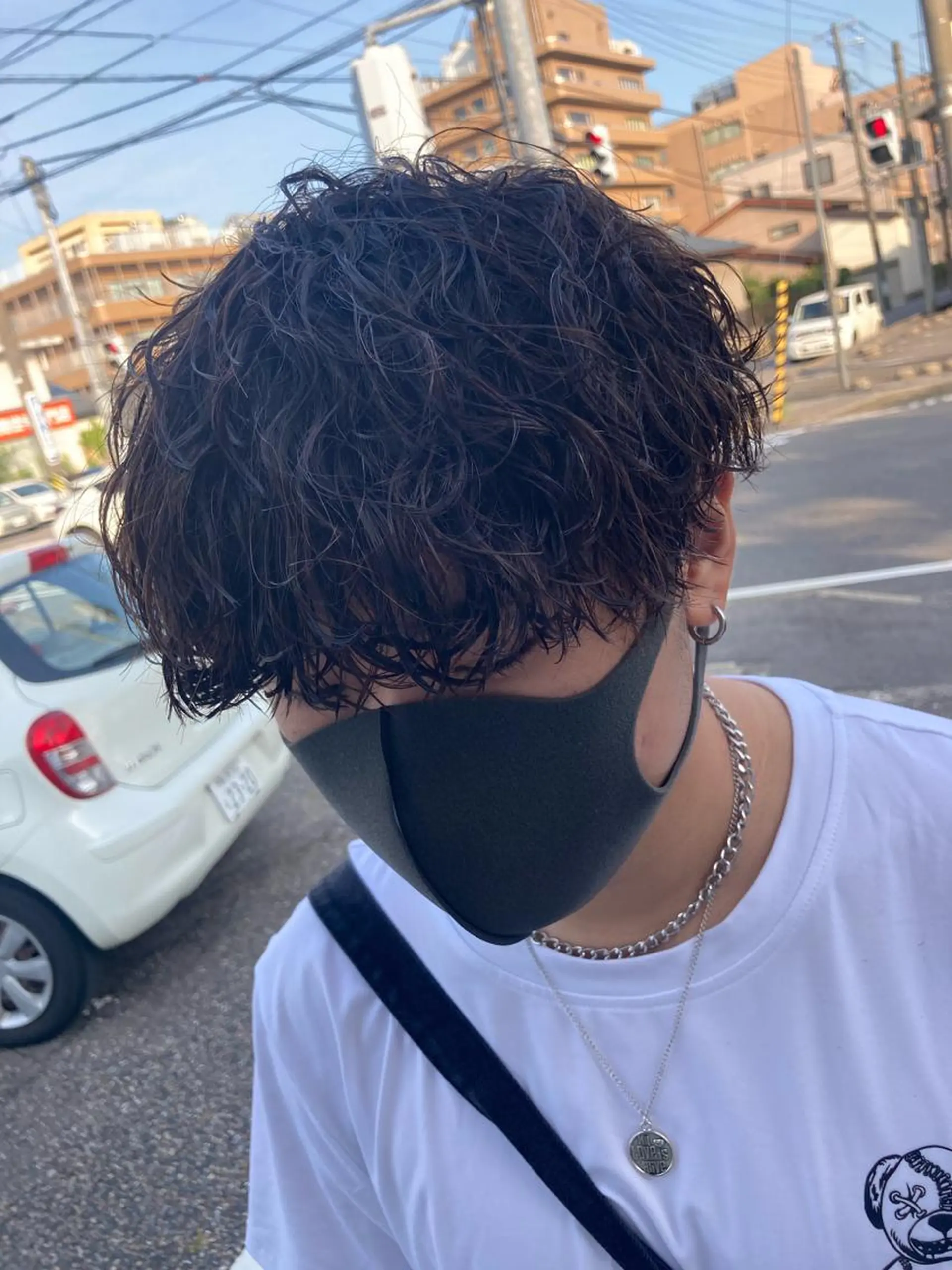 ミディアム パーマ メンズ 波巻きパーマ パーマが得意な【最高 悠斗】のヘアスタイル