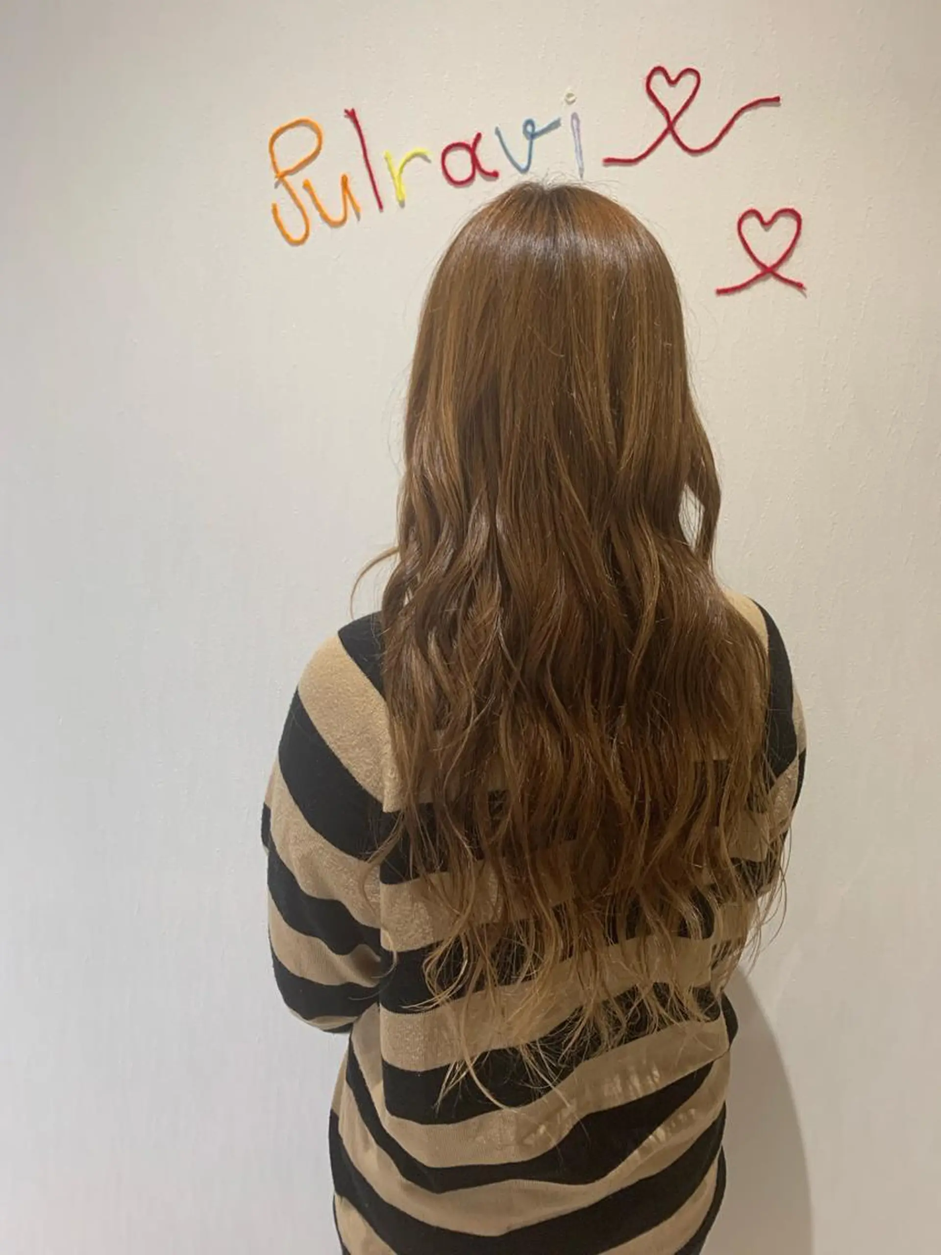 ロング カラー ブリーチ グラデーションカラー ReRe佐賀駅前所属・大坪 彩香のマツエク・マツパデザイン